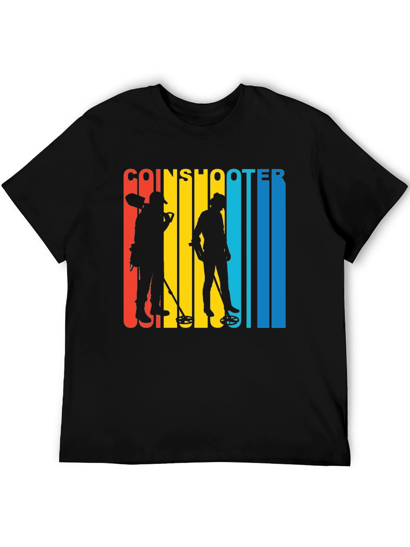 Coinshooter Retro Style Black T-Shirt
