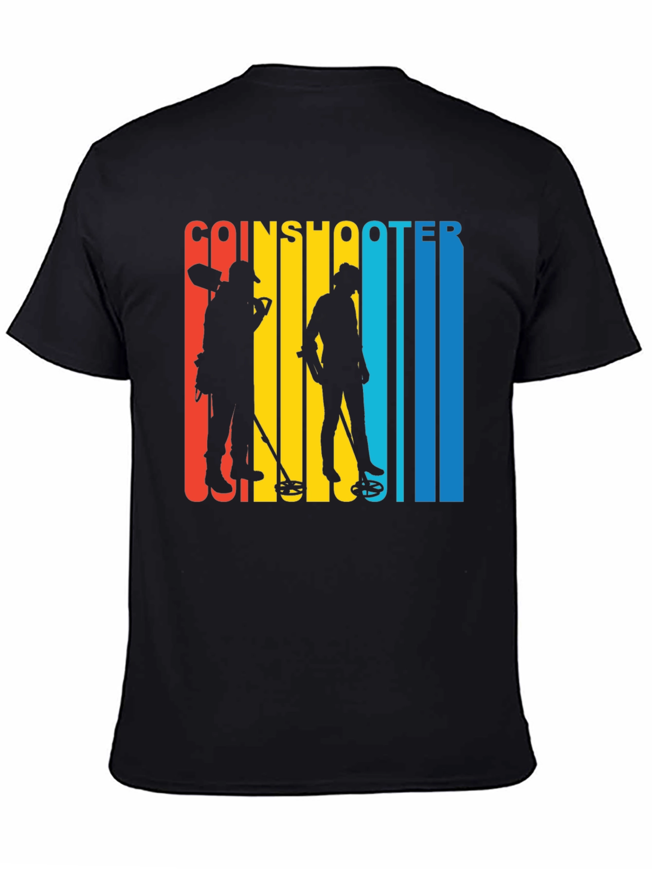 Coinshooter Retro Style Black T-Shirt
