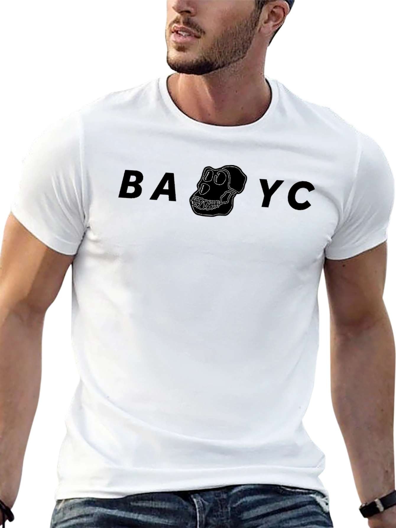 BA Ape YC Black Graphic Tee
