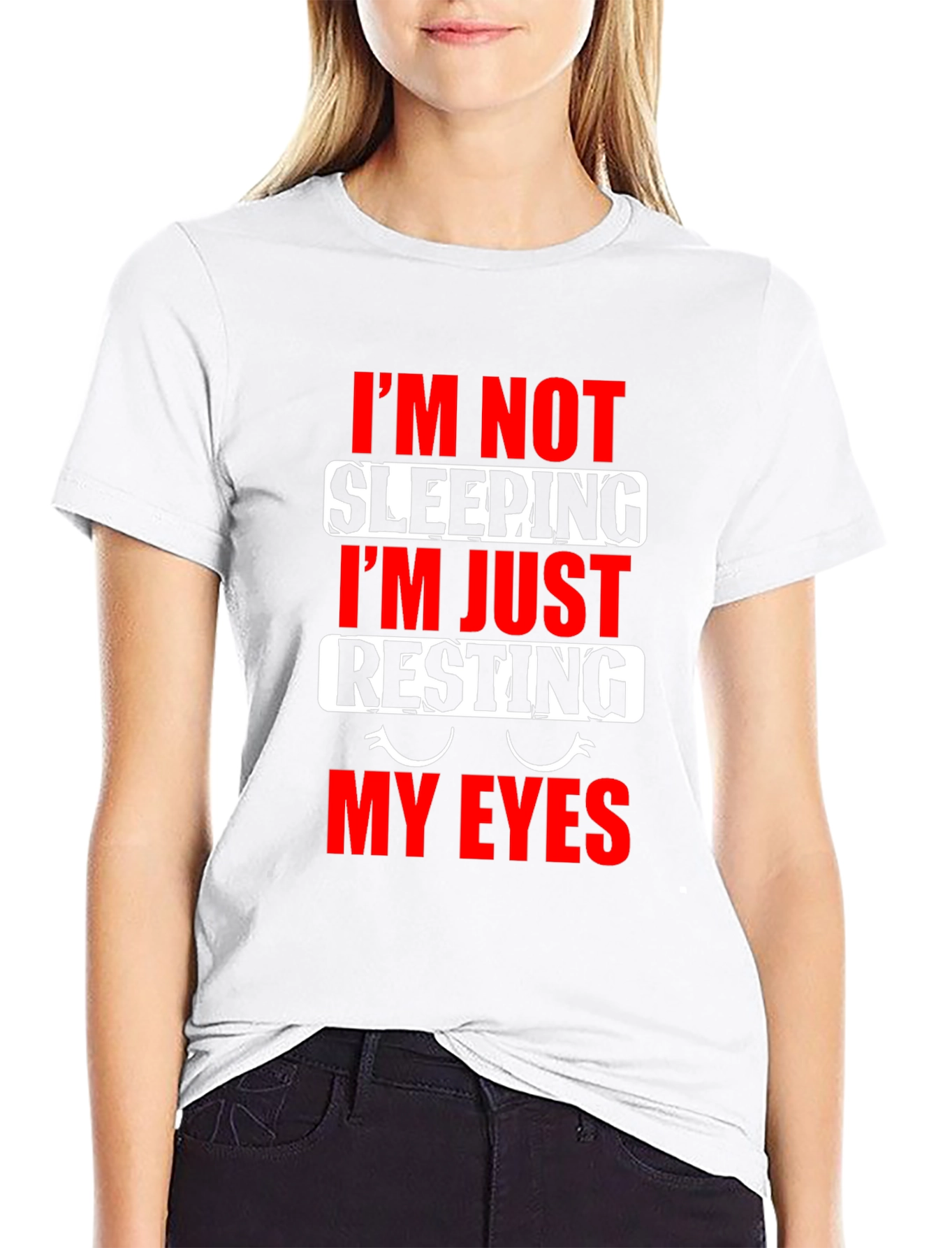 Funny Resting My Eyes Graphic T-Shirt