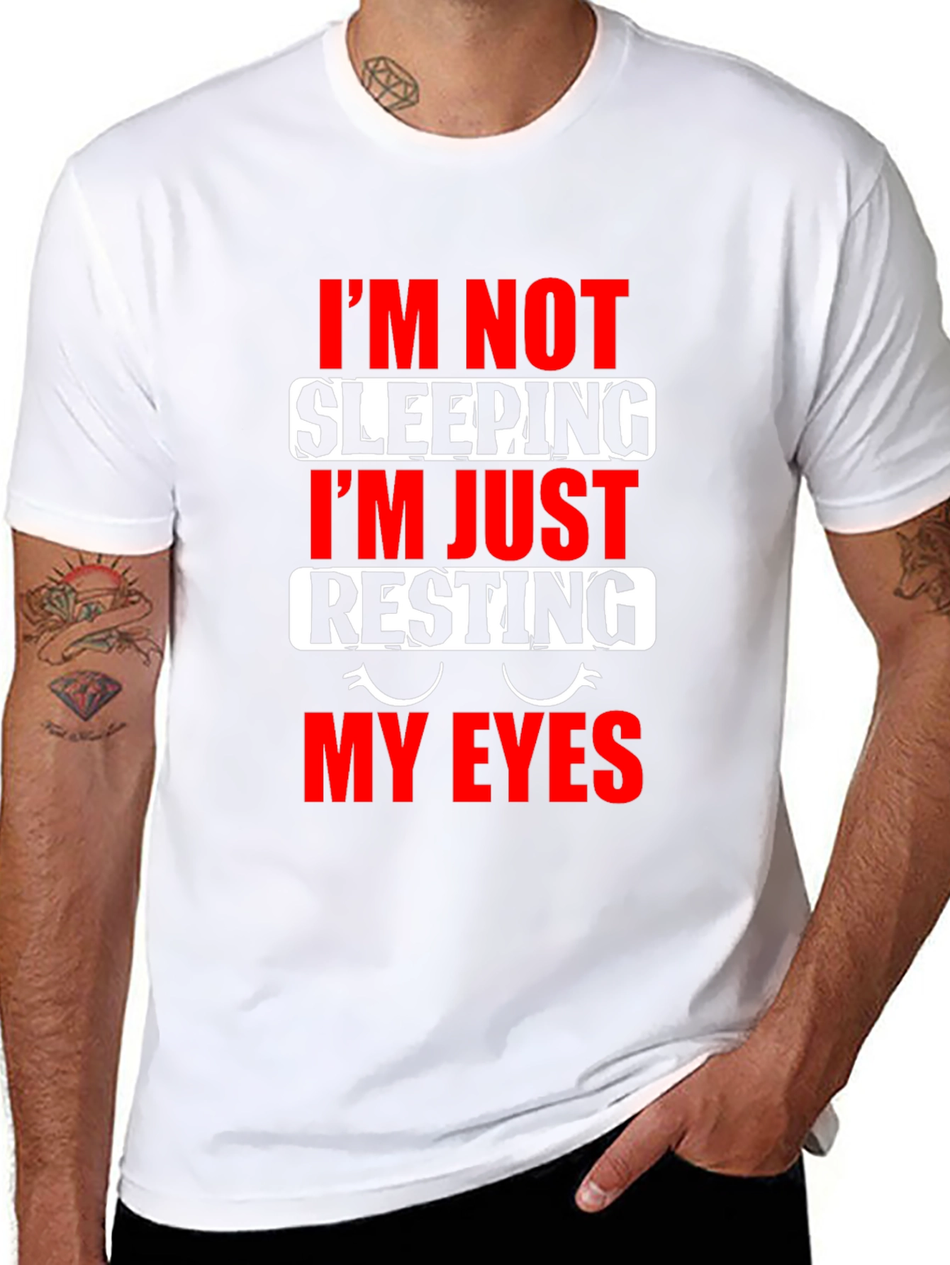 Funny Resting My Eyes Graphic T-Shirt