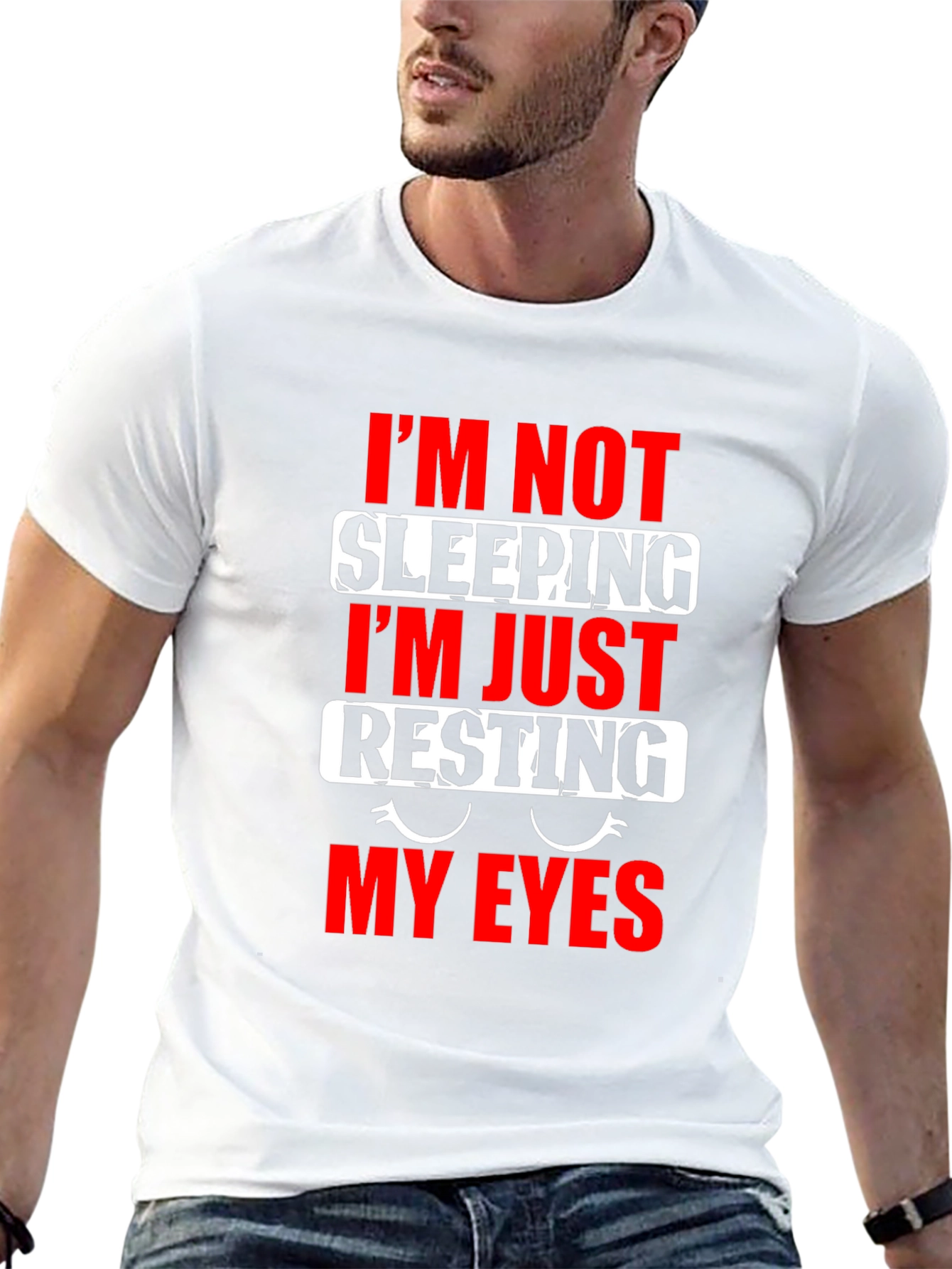 Funny Resting My Eyes Graphic T-Shirt