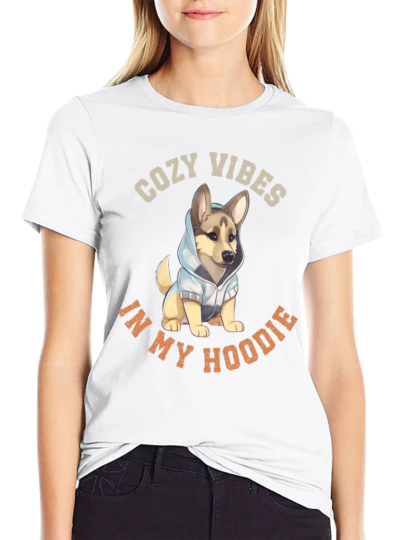 Cozy Vibes Dog Hoodie T-Shirt