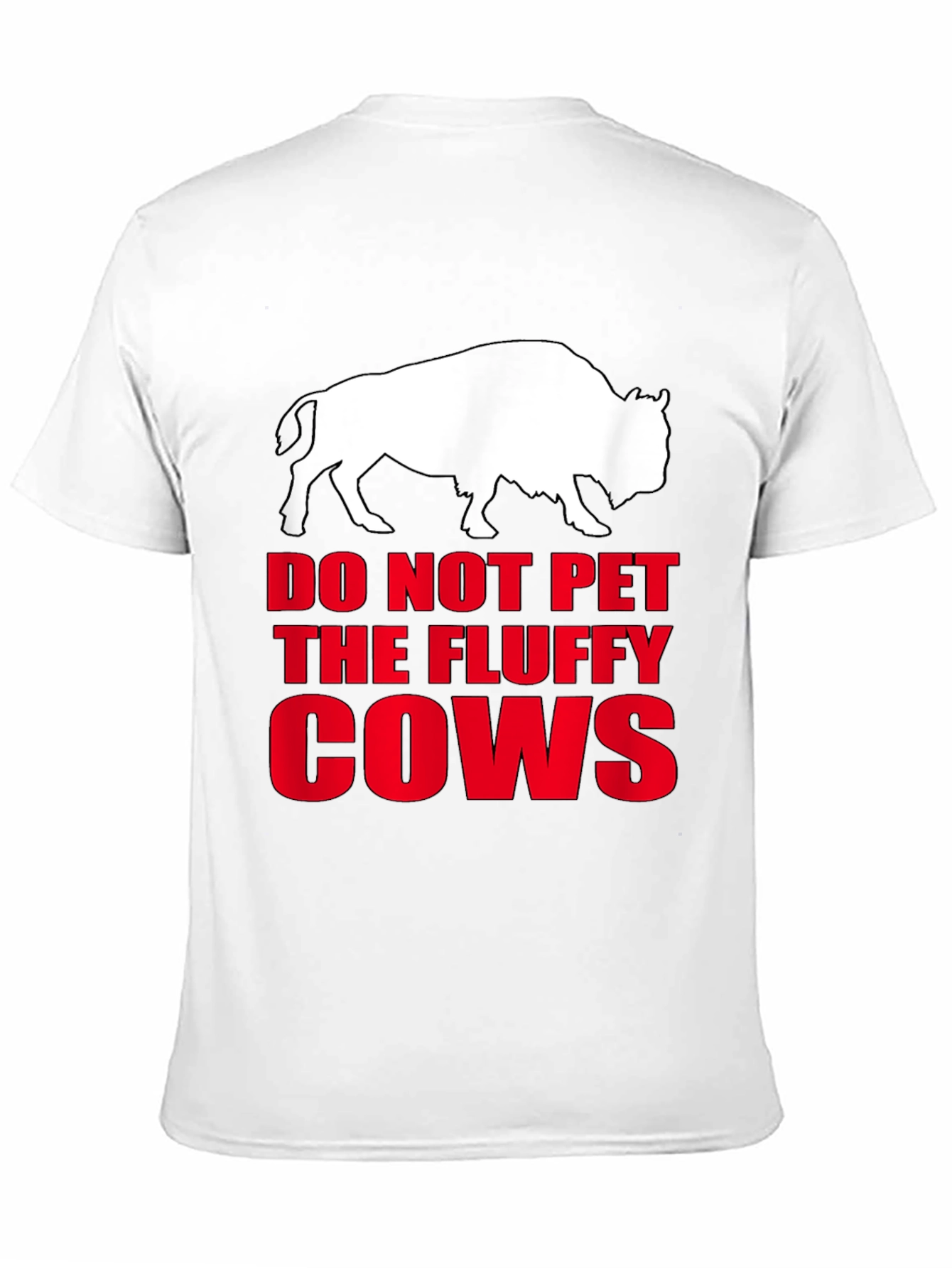 Do Not Pet the Fluffy Cows Black T-Shirt