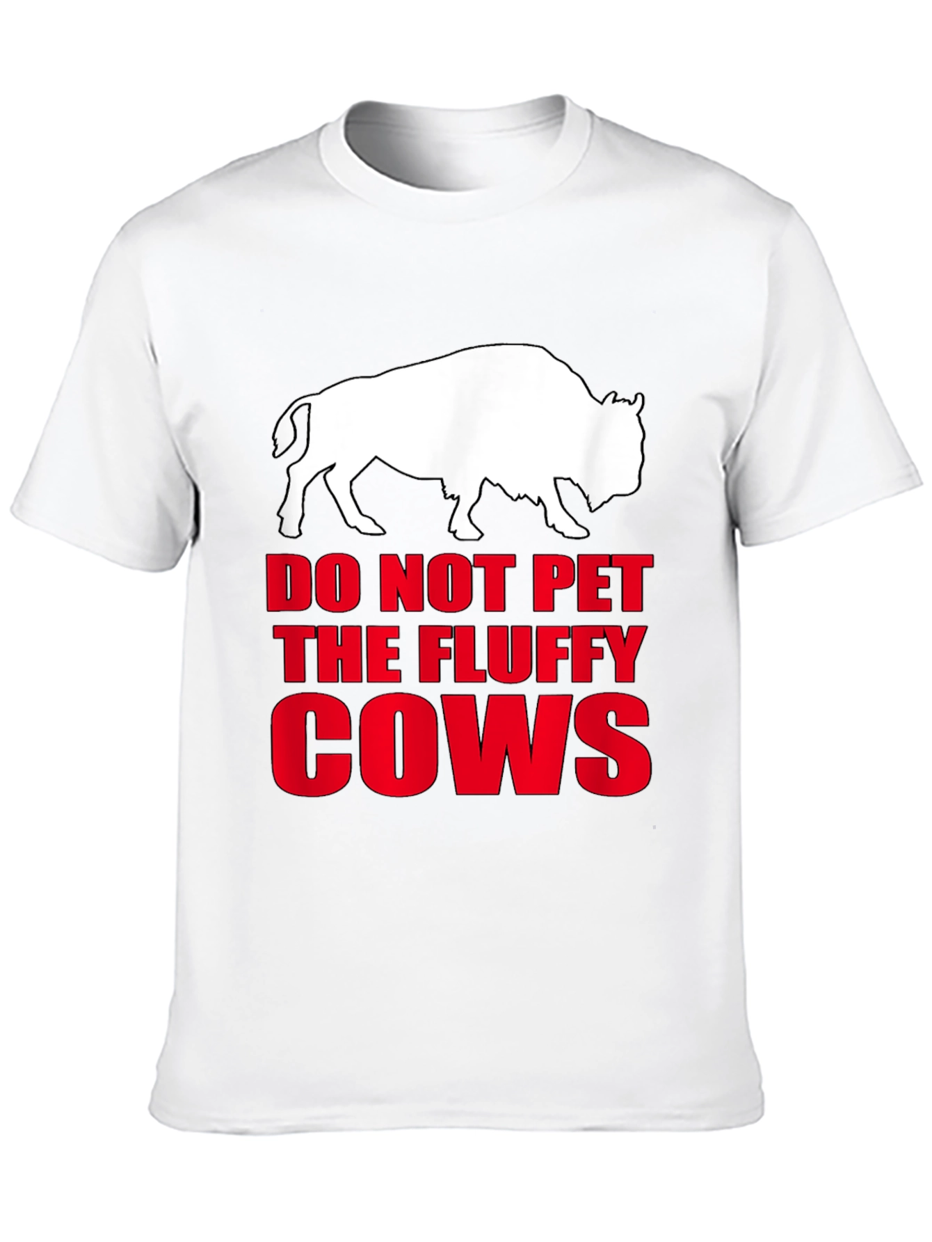 Do Not Pet the Fluffy Cows Black T-Shirt