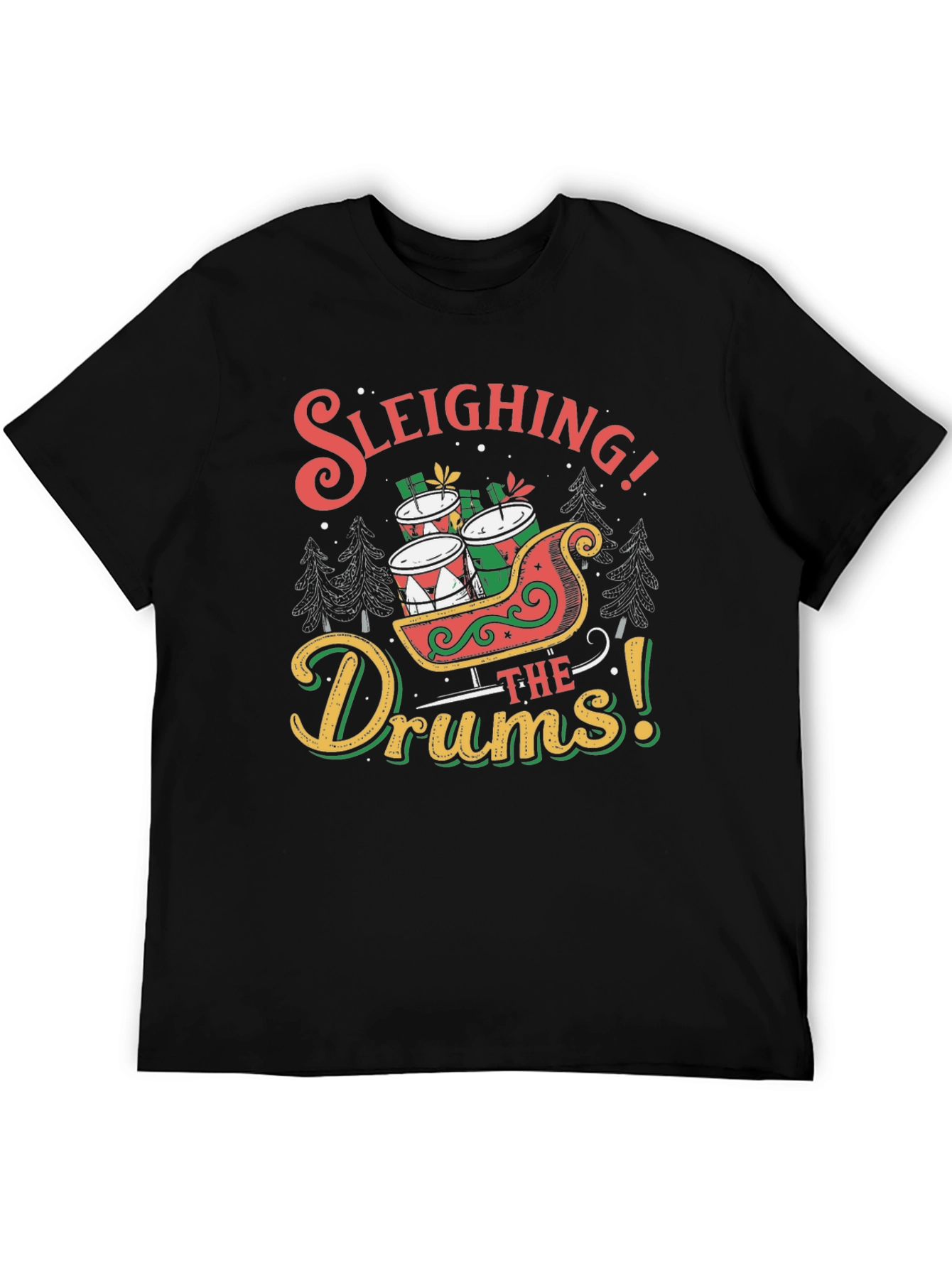 Sleighing the Drums Christmas T-Shirt