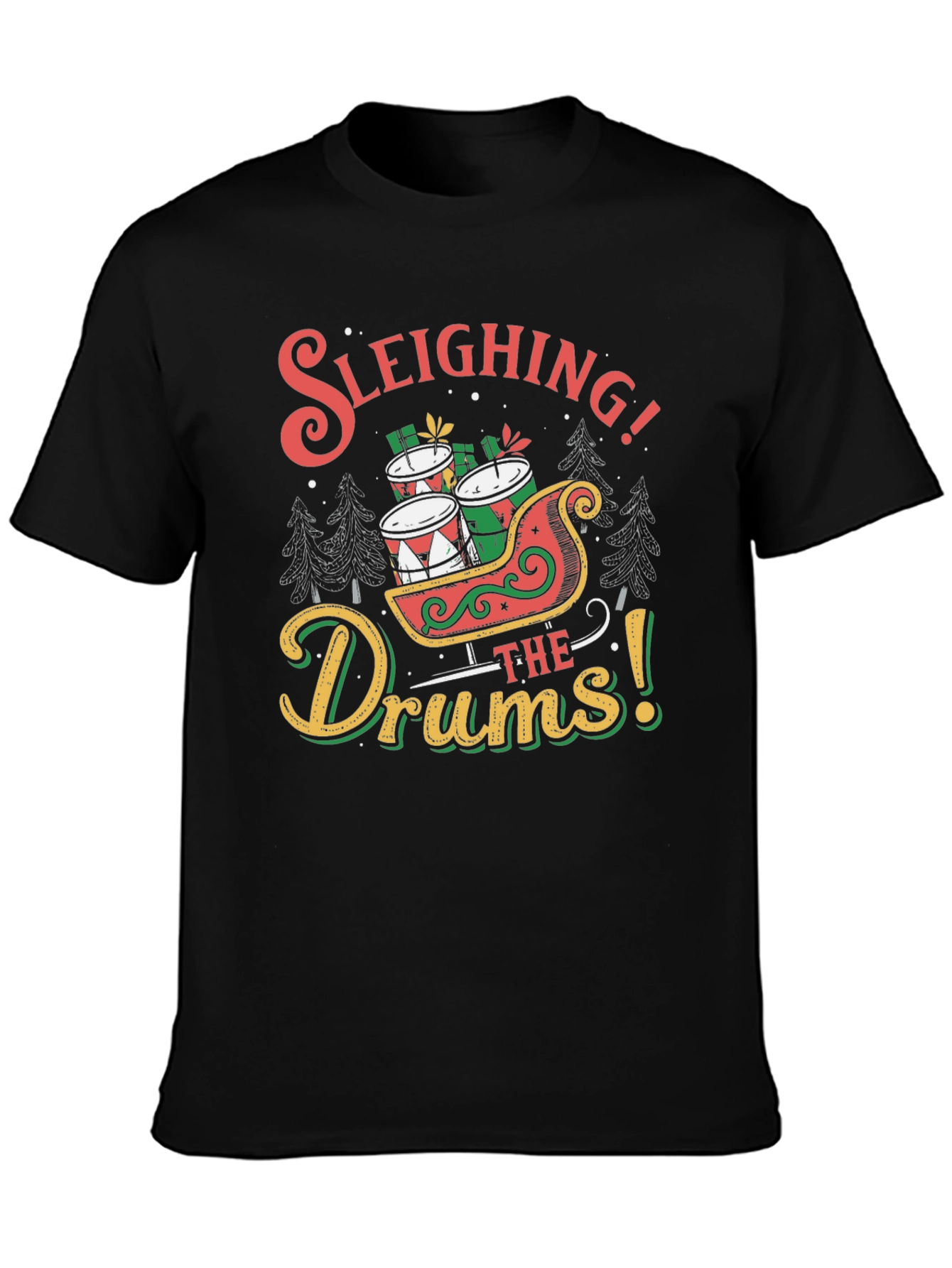 Sleighing the Drums Christmas T-Shirt