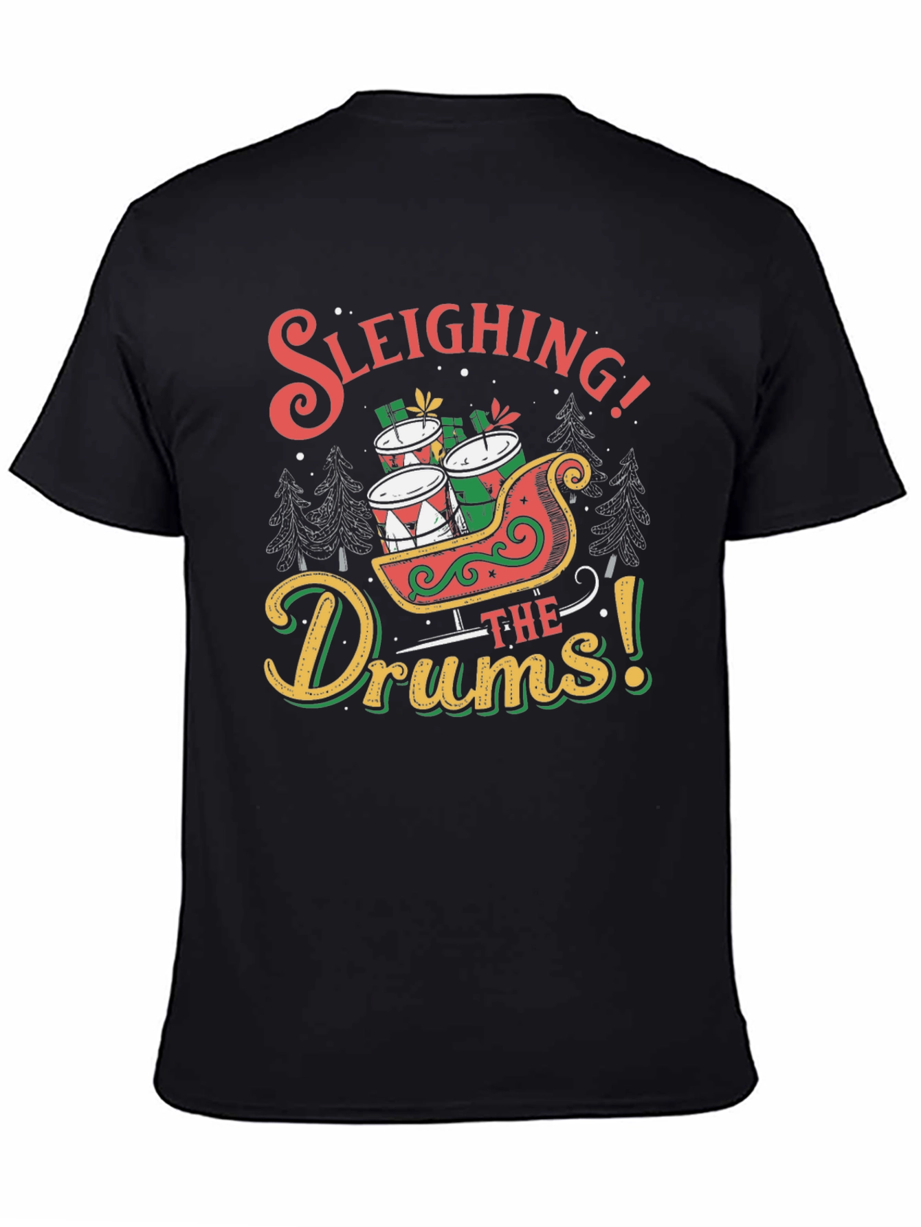 Sleighing the Drums Christmas T-Shirt