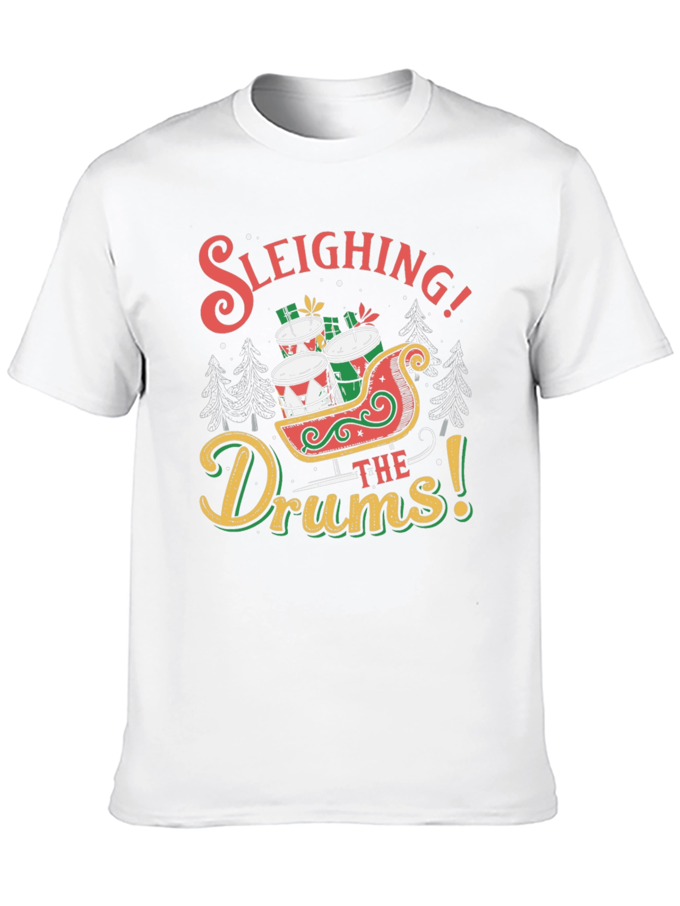 Sleighing the Drums Christmas T-Shirt