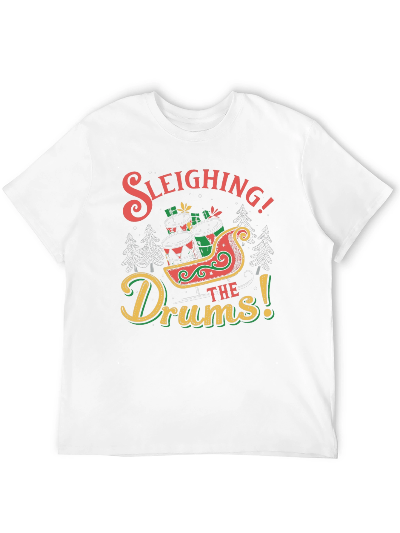 Sleighing the Drums Christmas T-Shirt