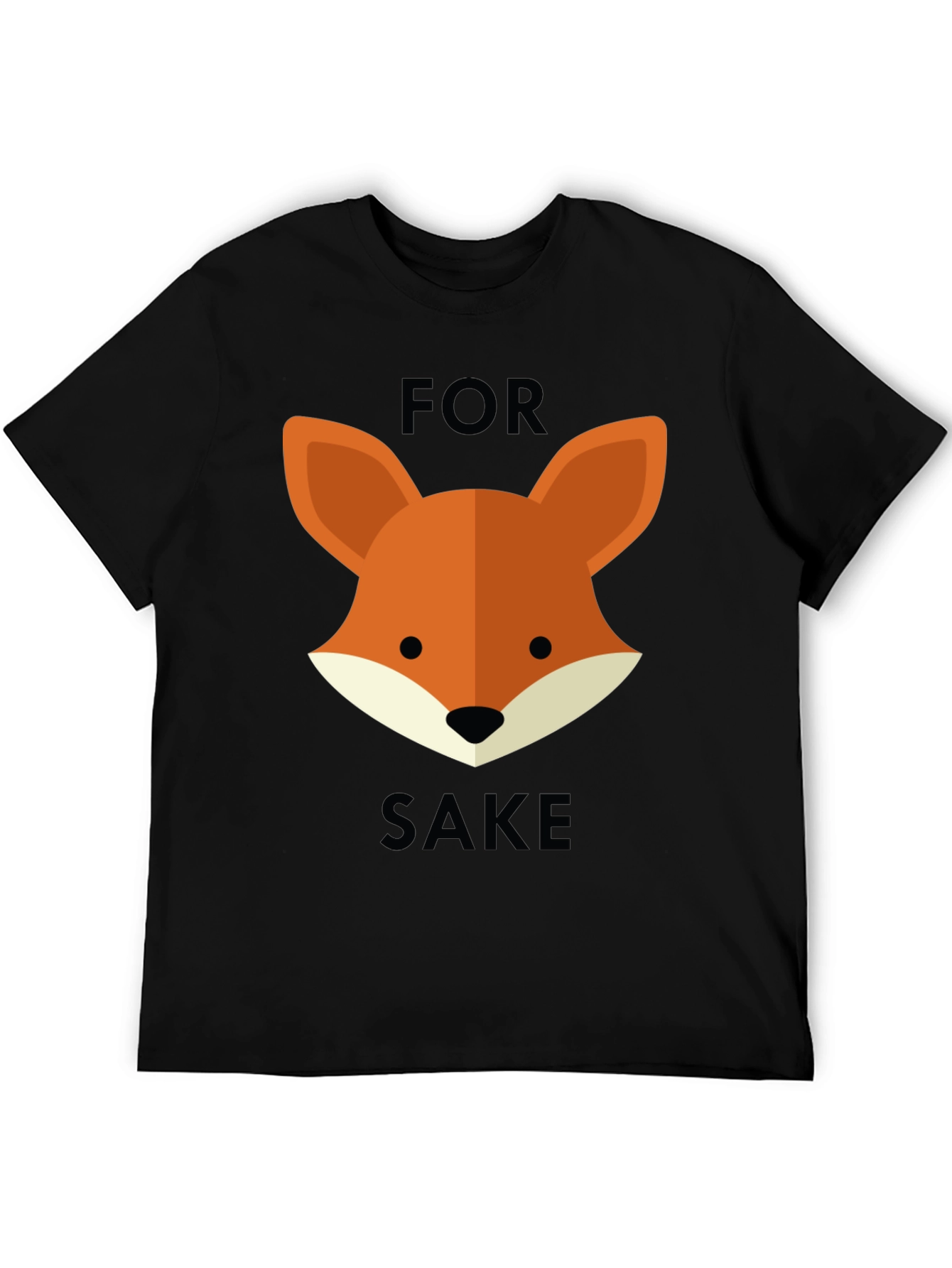 For Fox Sake Graphic Tee - Black T-Shirt