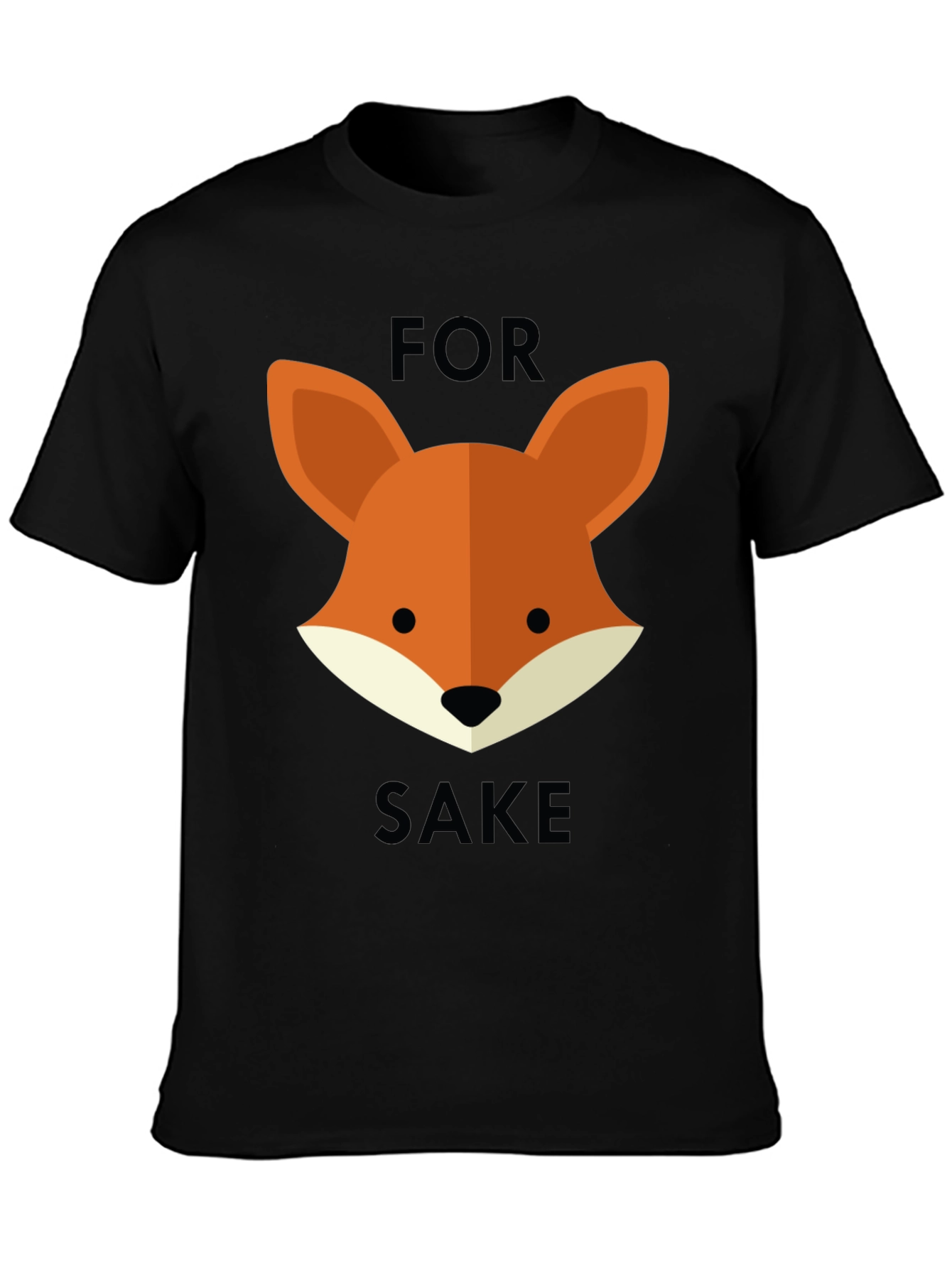 For Fox Sake Graphic Tee - Black T-Shirt