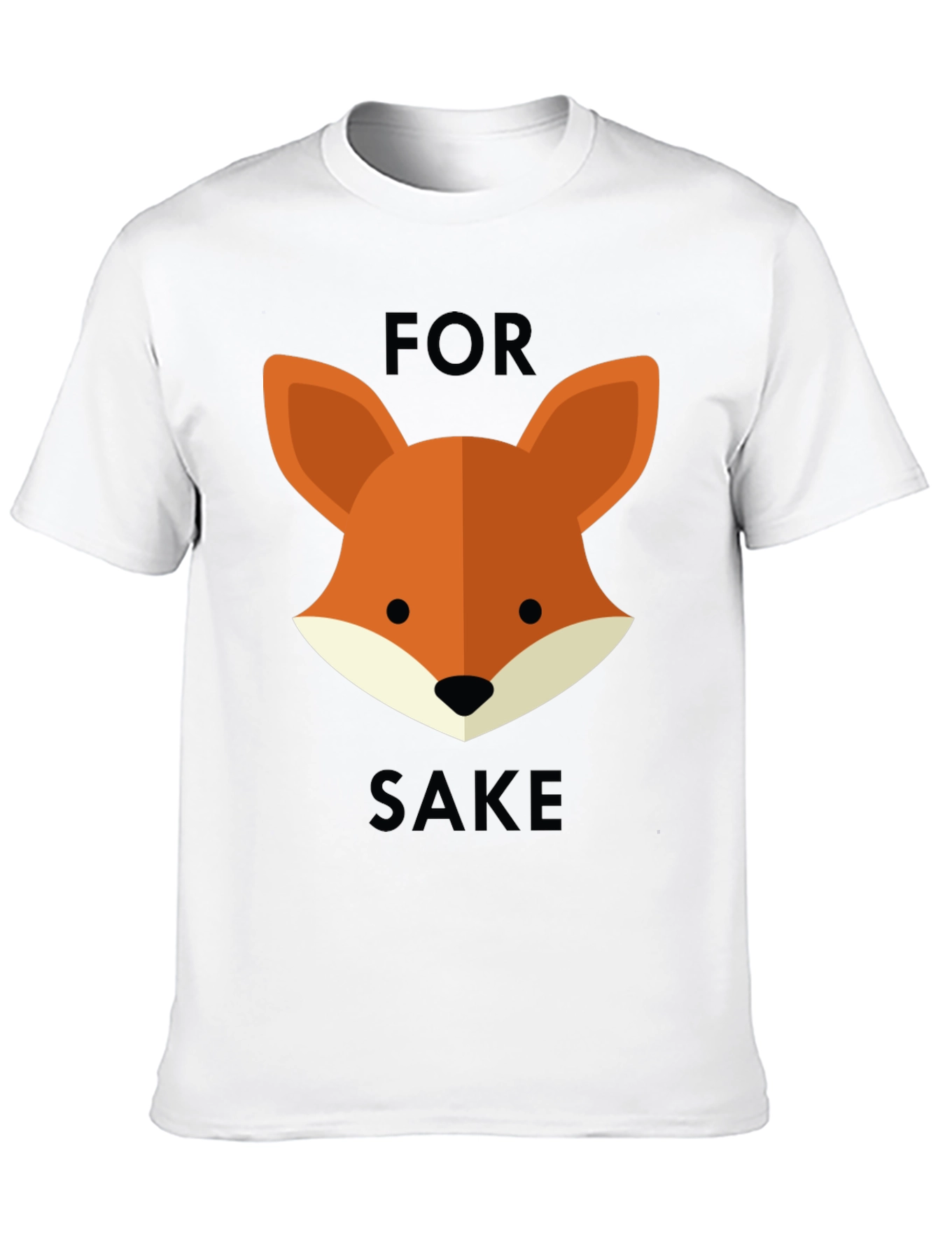 For Fox Sake Graphic Tee - Black T-Shirt