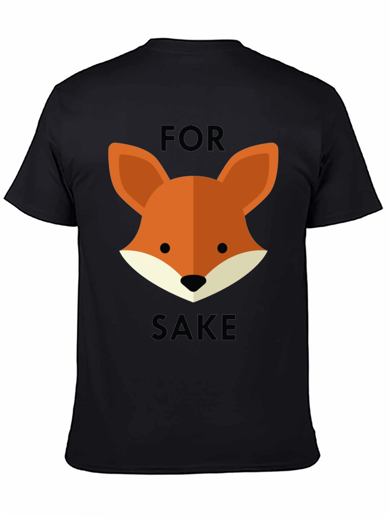For Fox Sake Graphic Tee - Black T-Shirt