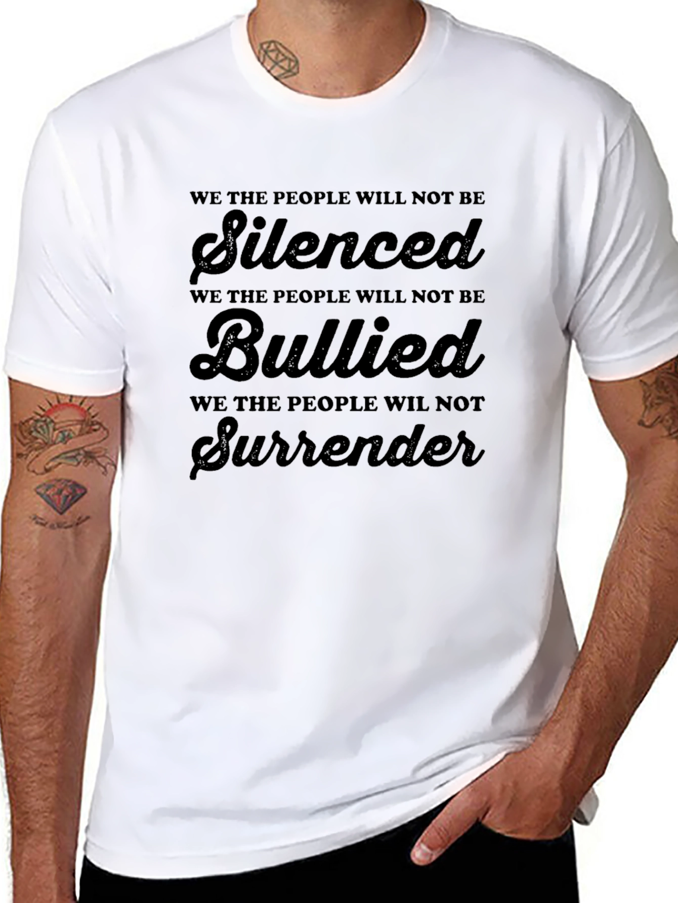 We The People Will Not Be Silenced T-Shirt