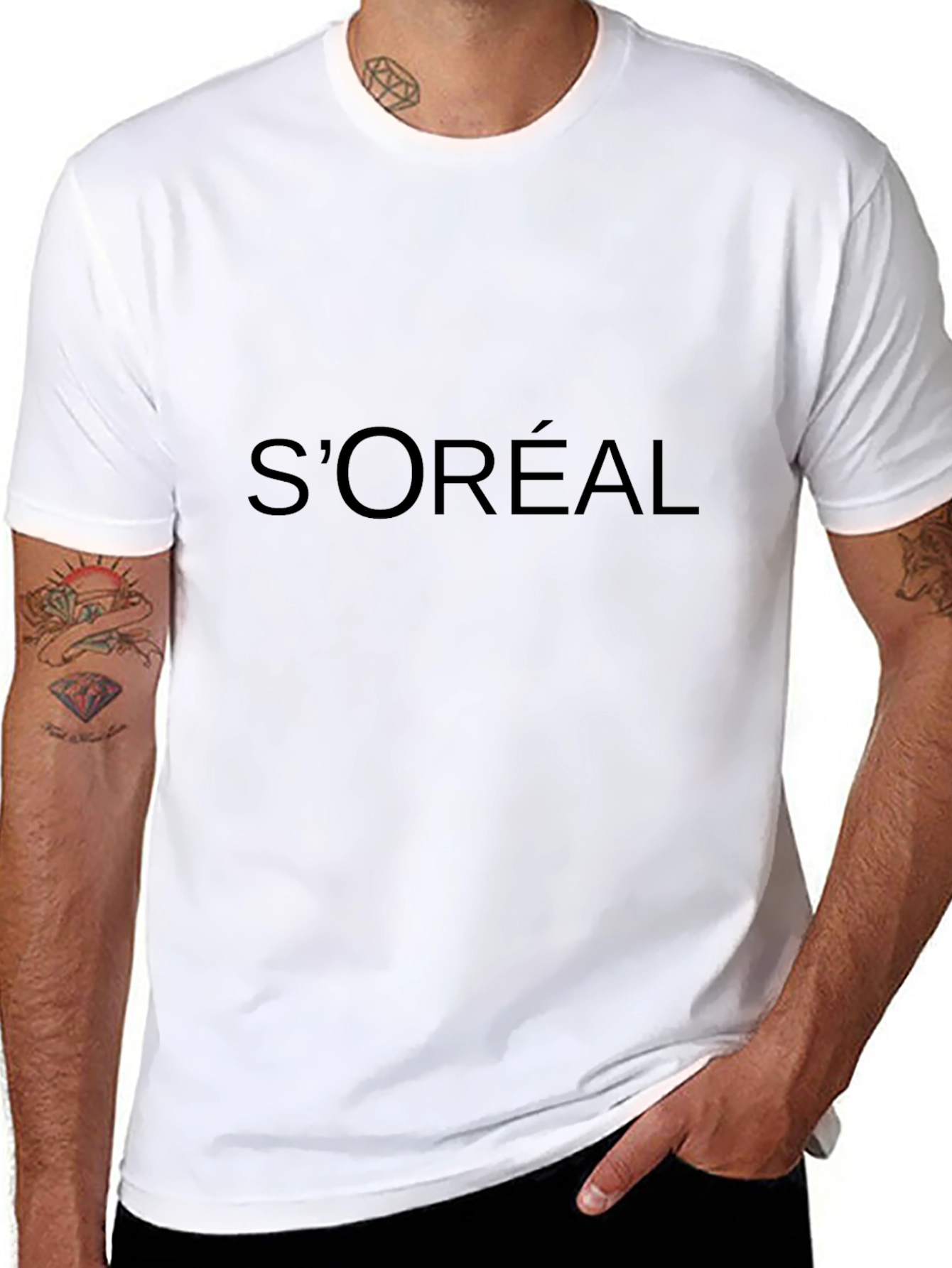 SOréal Parody Graphic Tee - Unisex Black T-Shirt