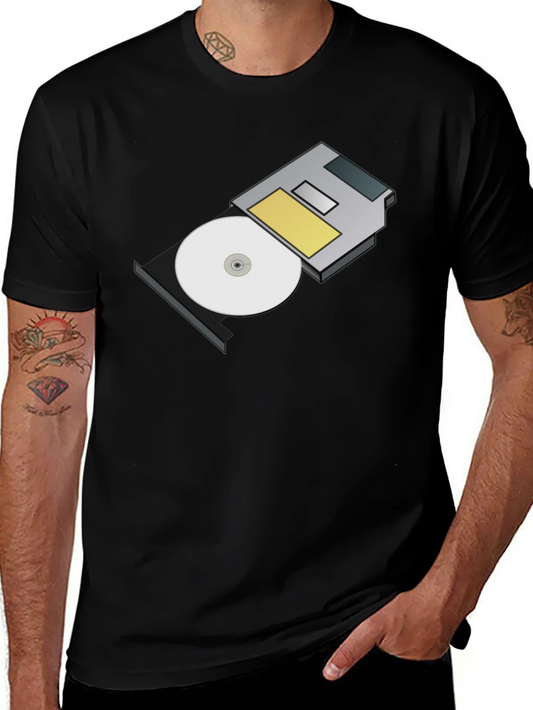 Floppy Disk T-Shirt - Retro Tech Style