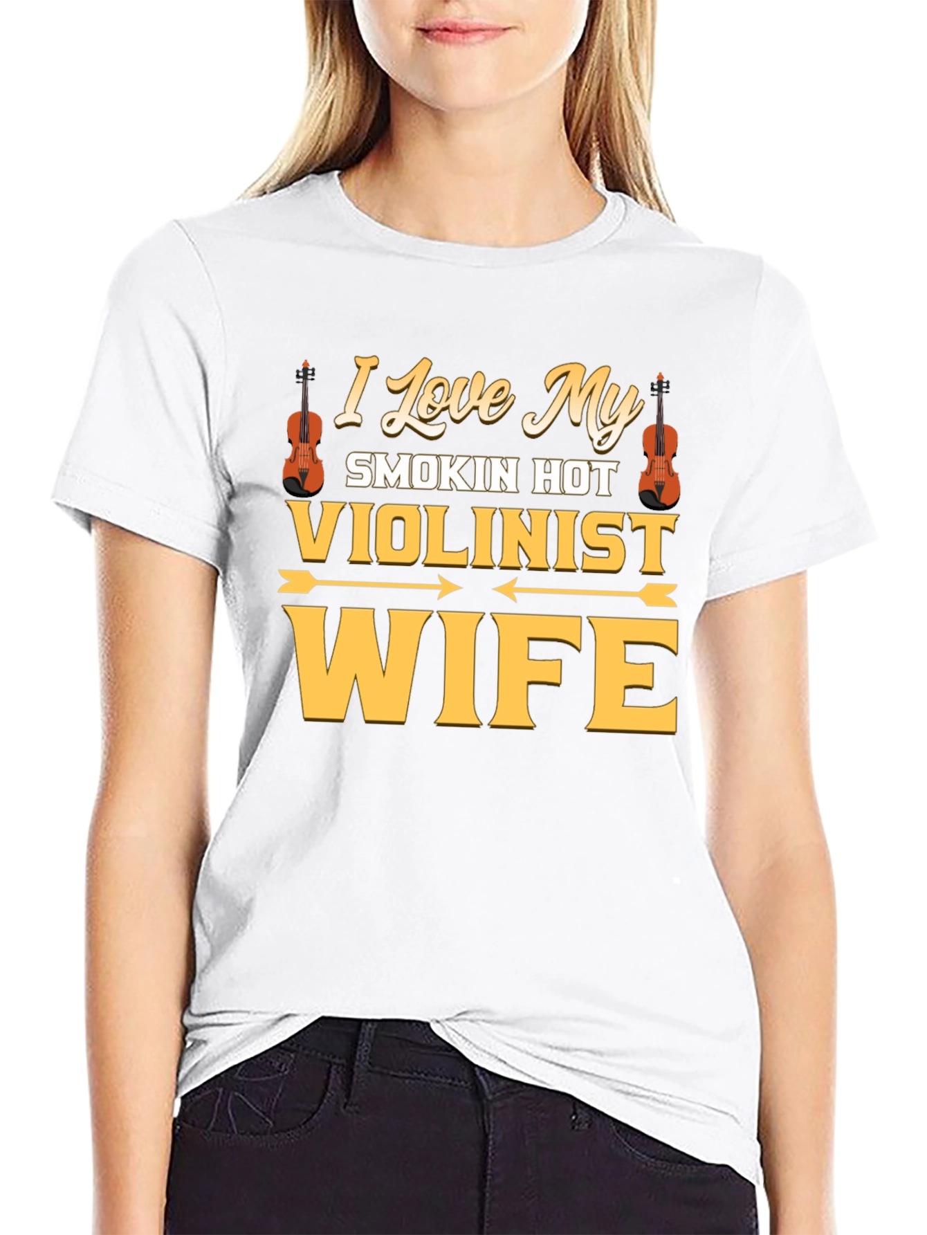 I Love My Smokin Hot Violinist Wife T-Shirt