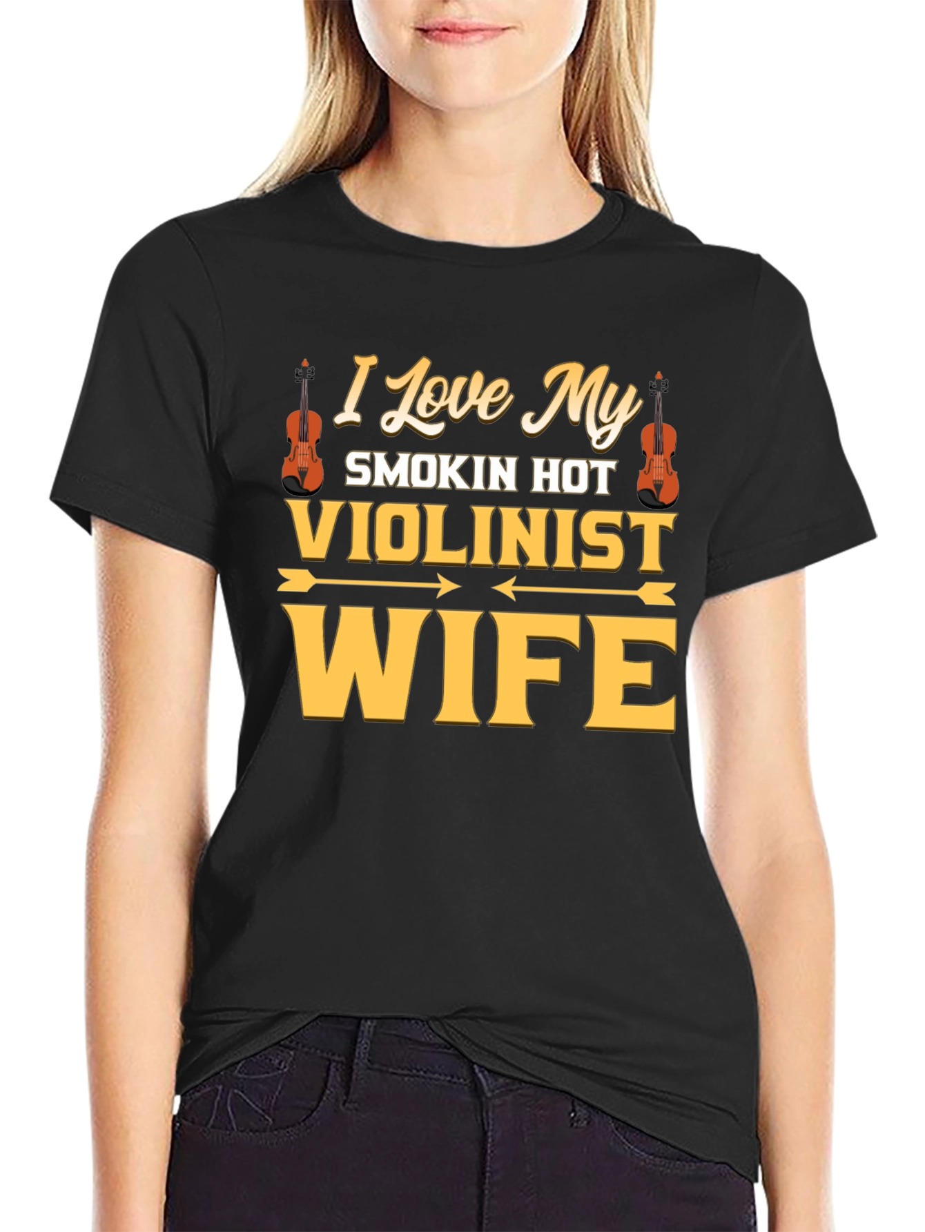 I Love My Smokin Hot Violinist Wife T-Shirt