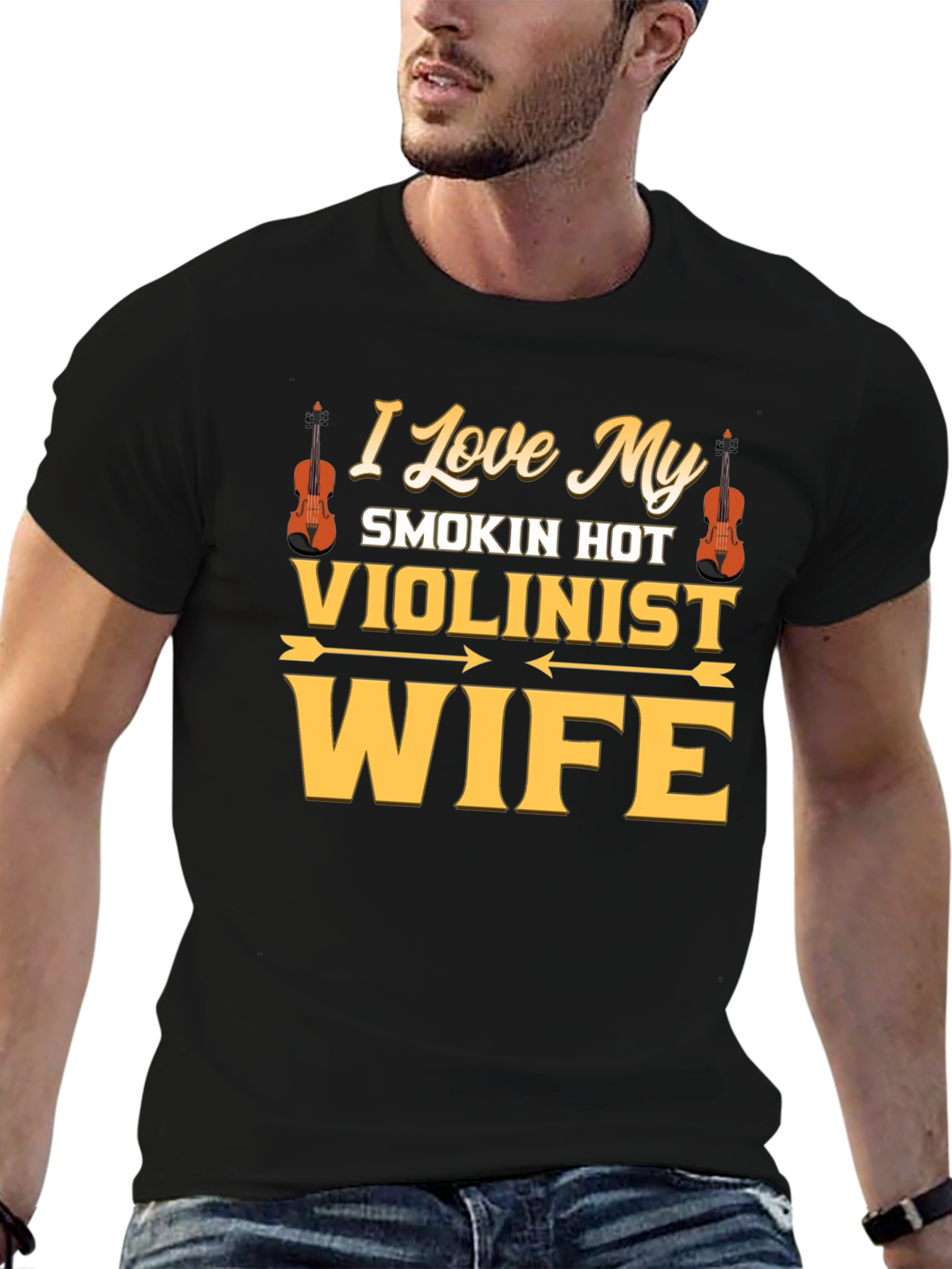 I Love My Smokin Hot Violinist Wife T-Shirt