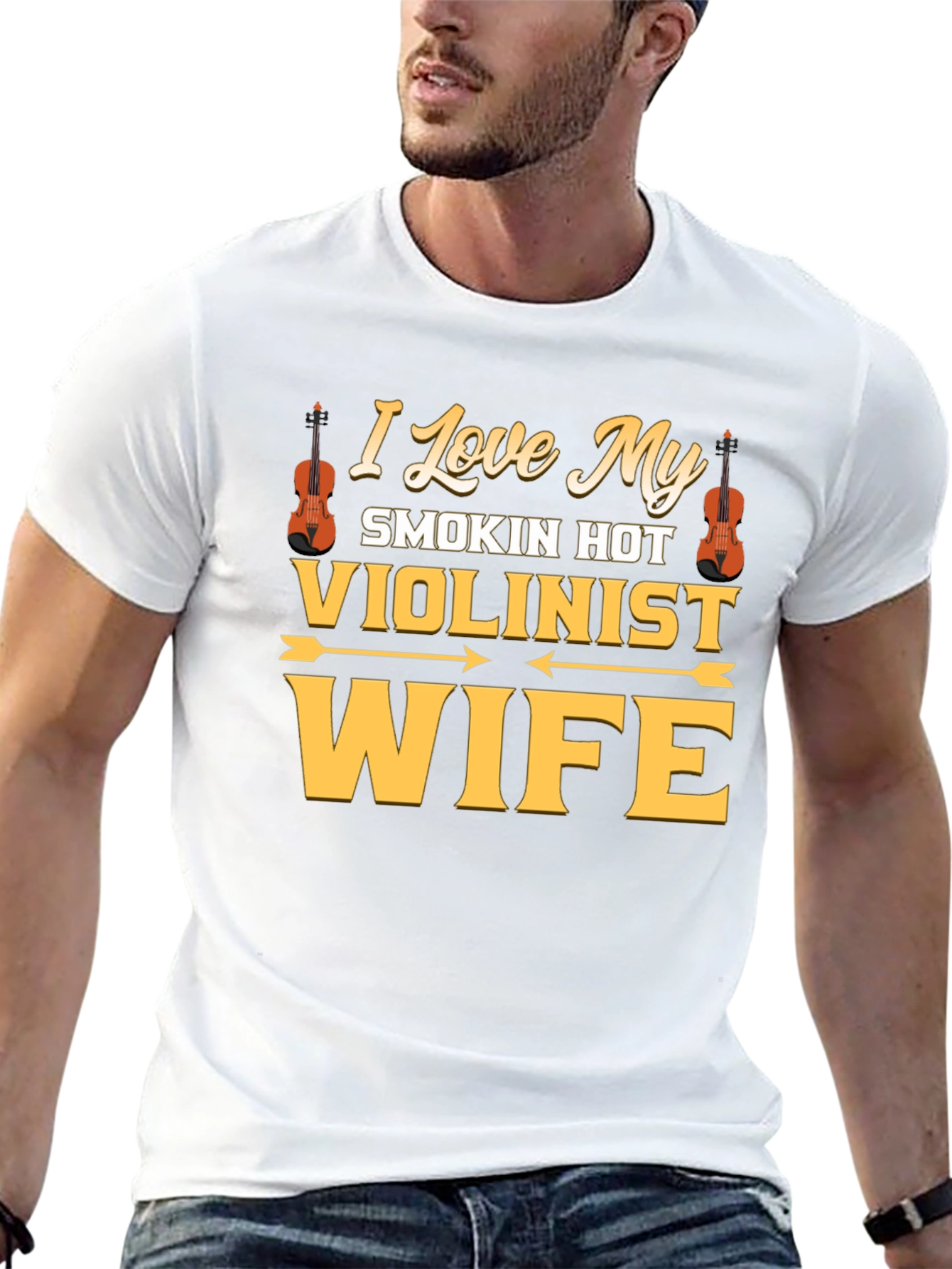 I Love My Smokin Hot Violinist Wife T-Shirt