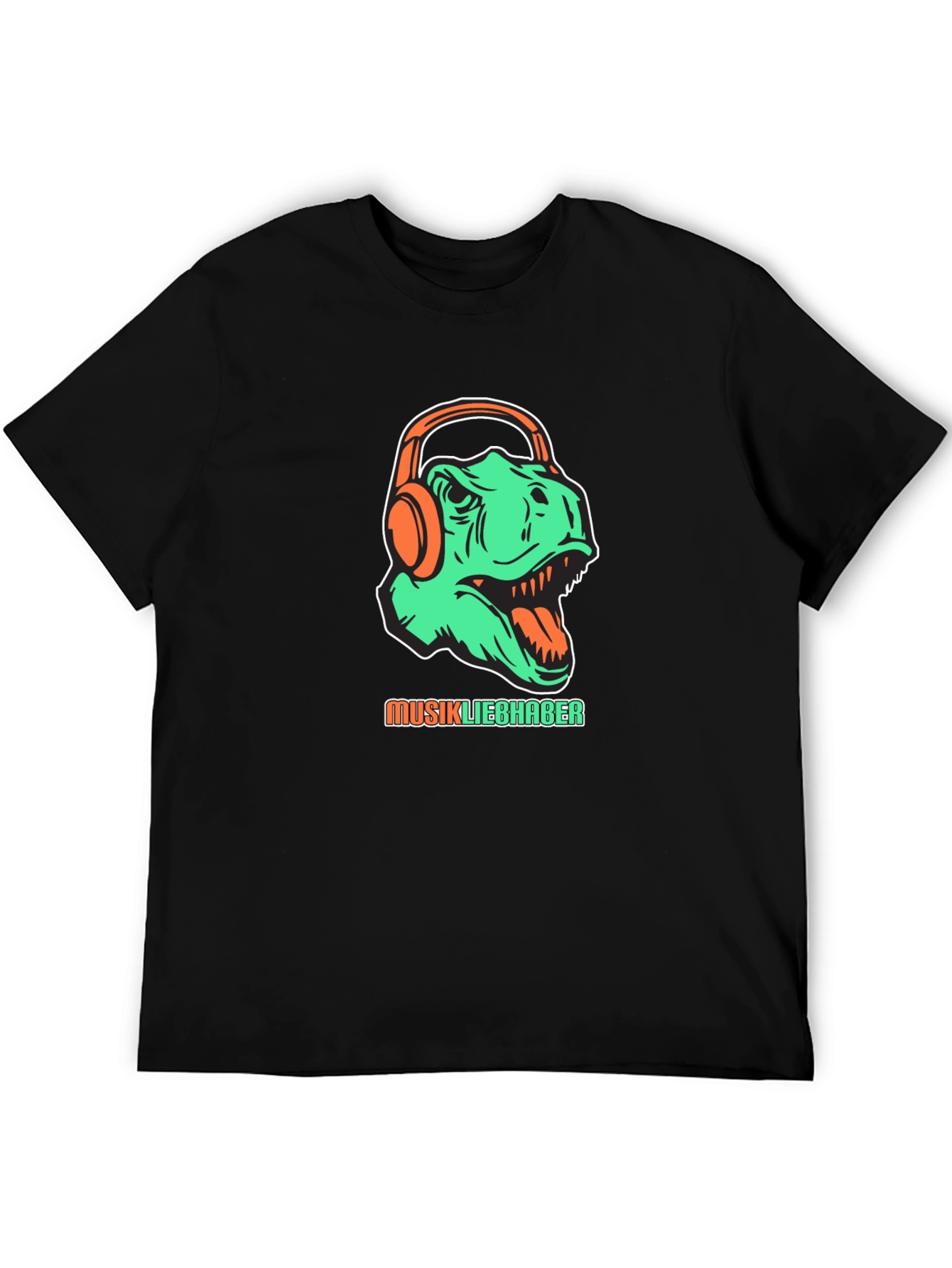 Dino Music Lover T-Shirt - Graphic Tee