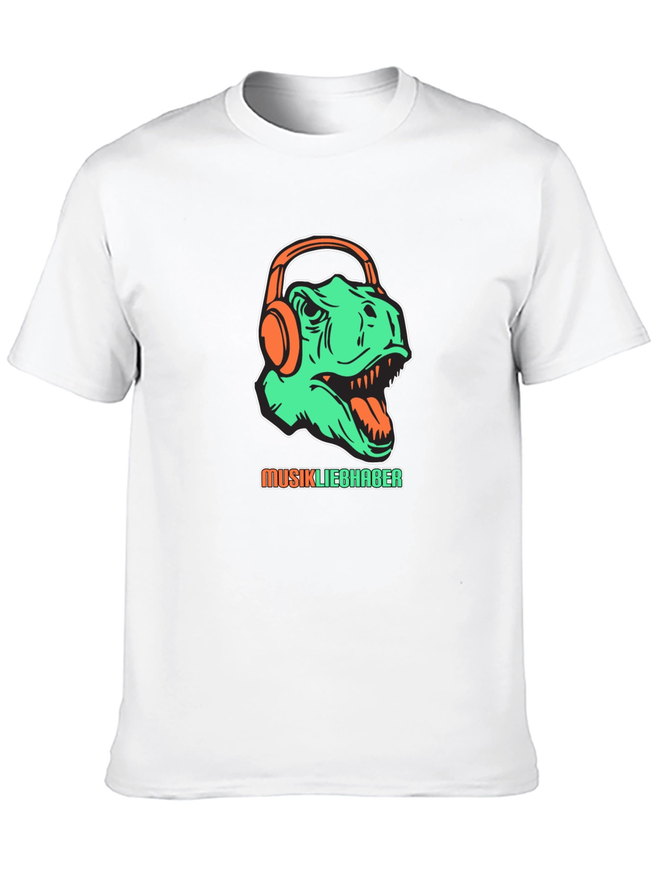 Dino Music Lover T-Shirt - Graphic Tee