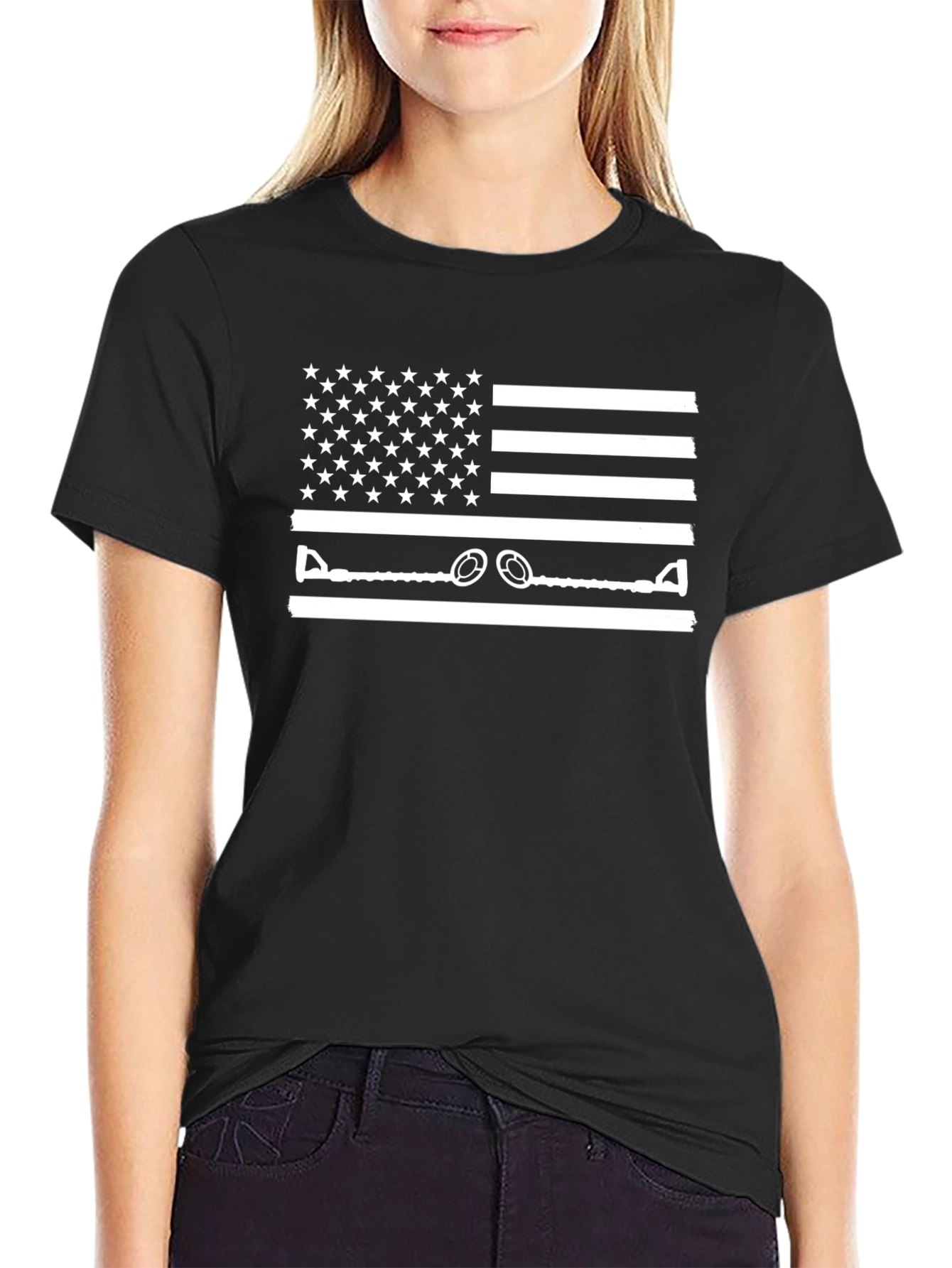 American Flag Metal Detecting T-Shirt