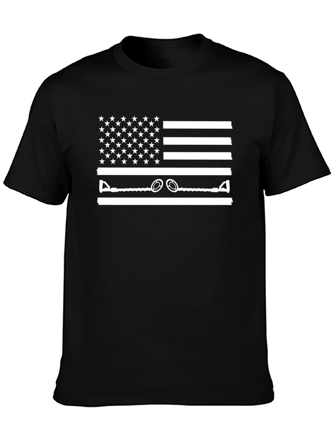 American Flag Metal Detecting T-Shirt