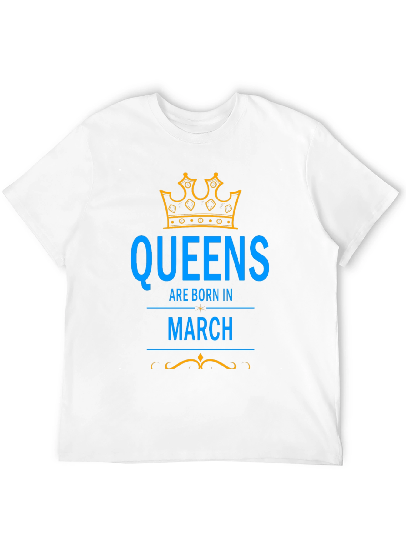 Queens Born in March Black Graphic Tee