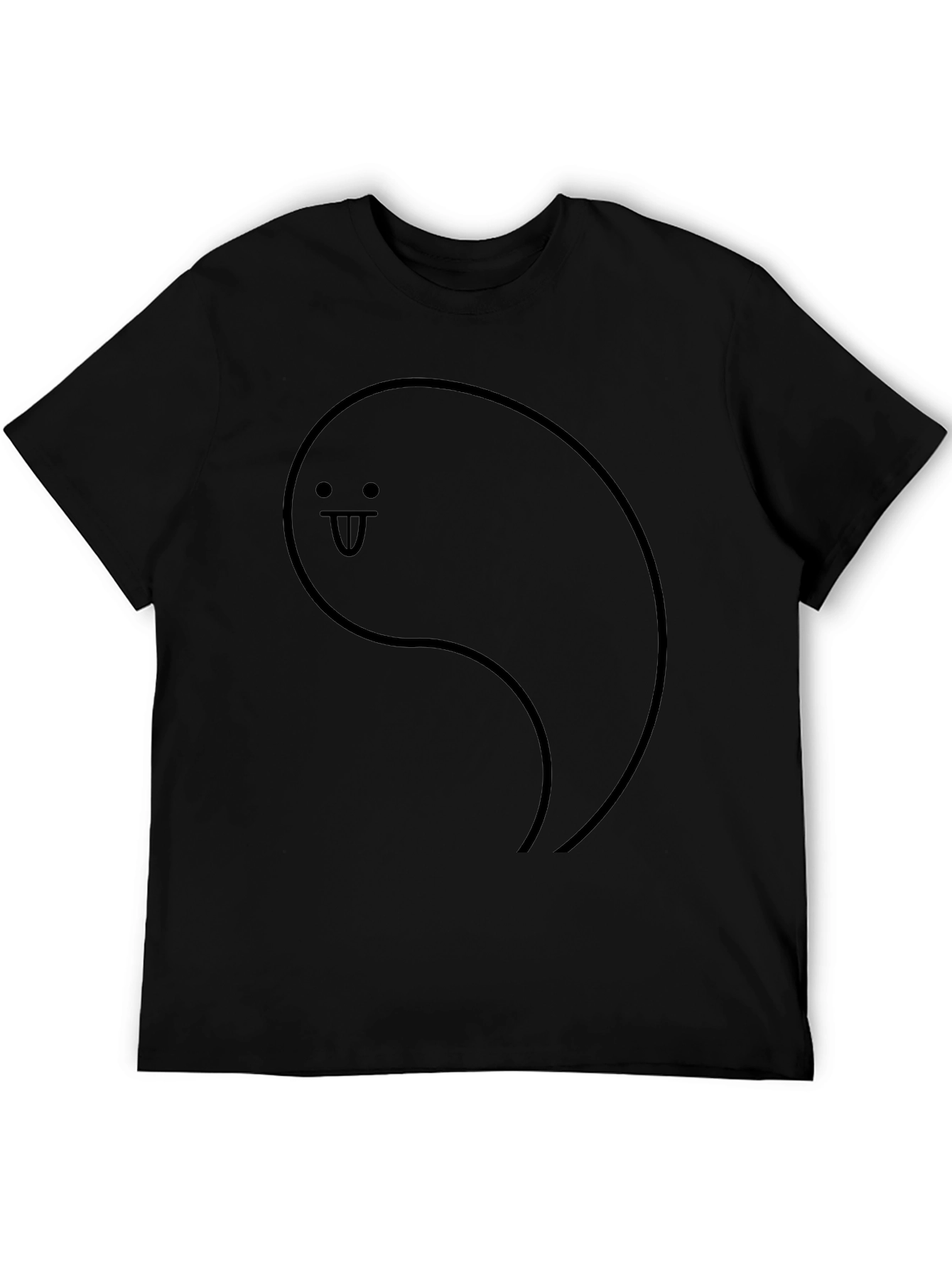 Funny Face Black Graphic T-Shirt