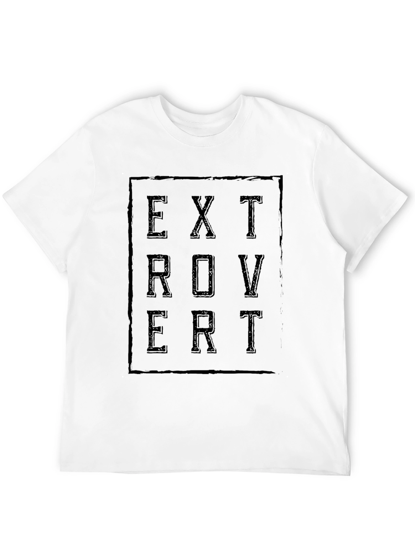 Extrovert Graphic Tee - Stylish Black T-Shirt
