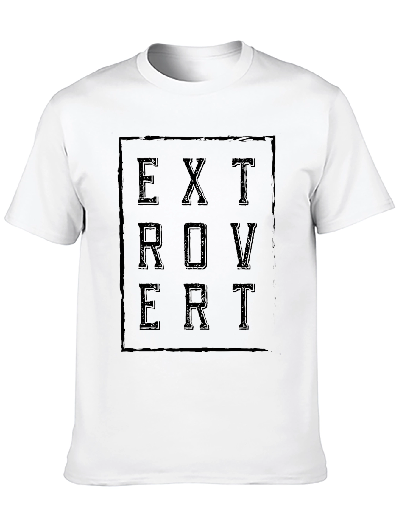 Extrovert Graphic Tee - Stylish Black T-Shirt