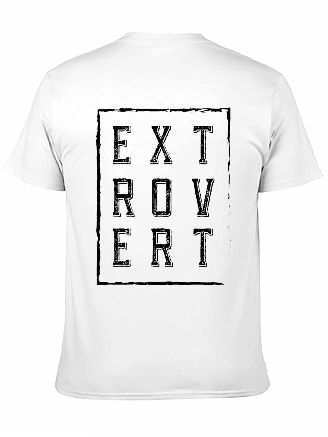 Extrovert Graphic Tee - Stylish Black T-Shirt