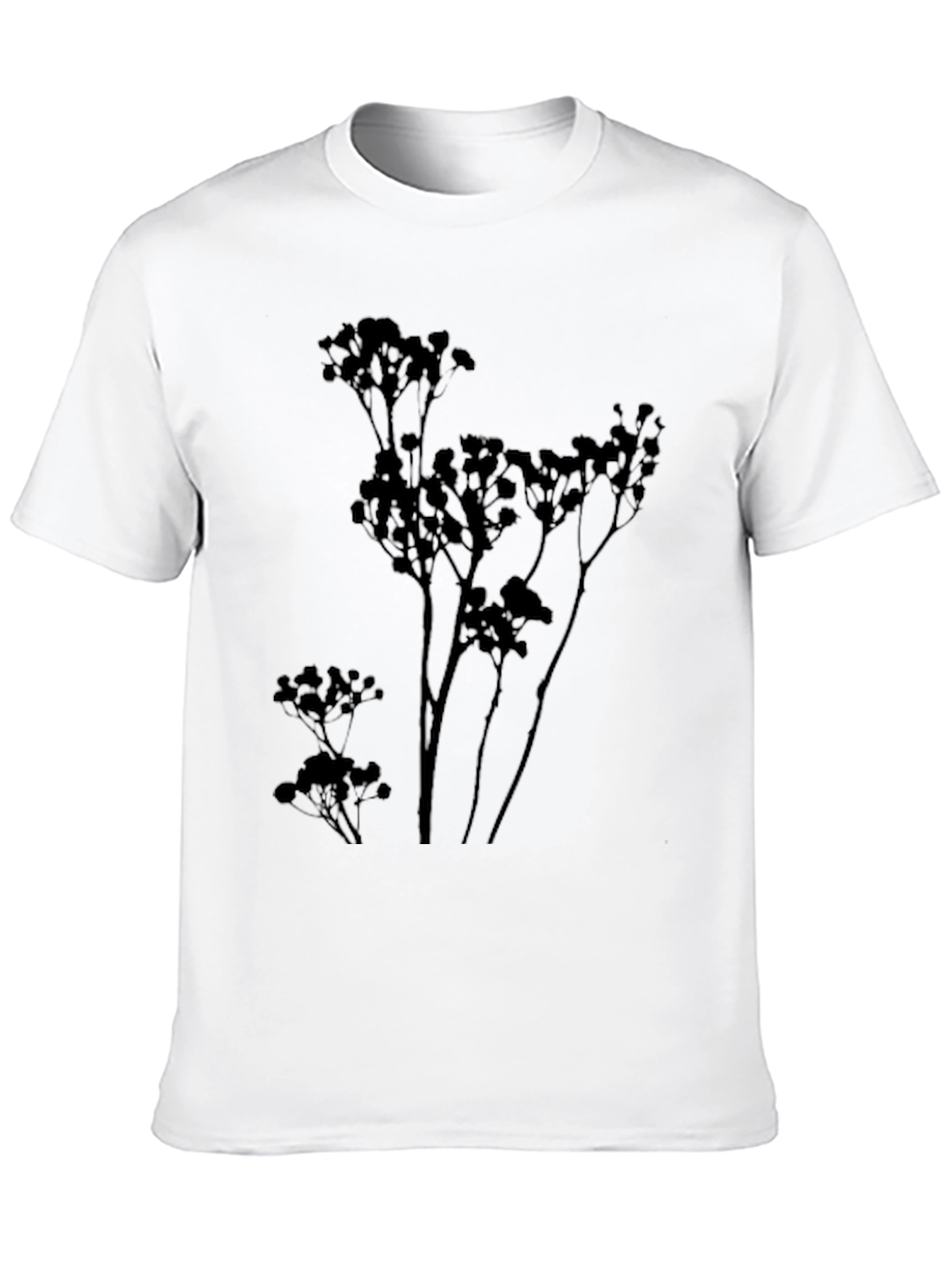 Botanical Silhouette Tee - Modern Graphic T-Shirt