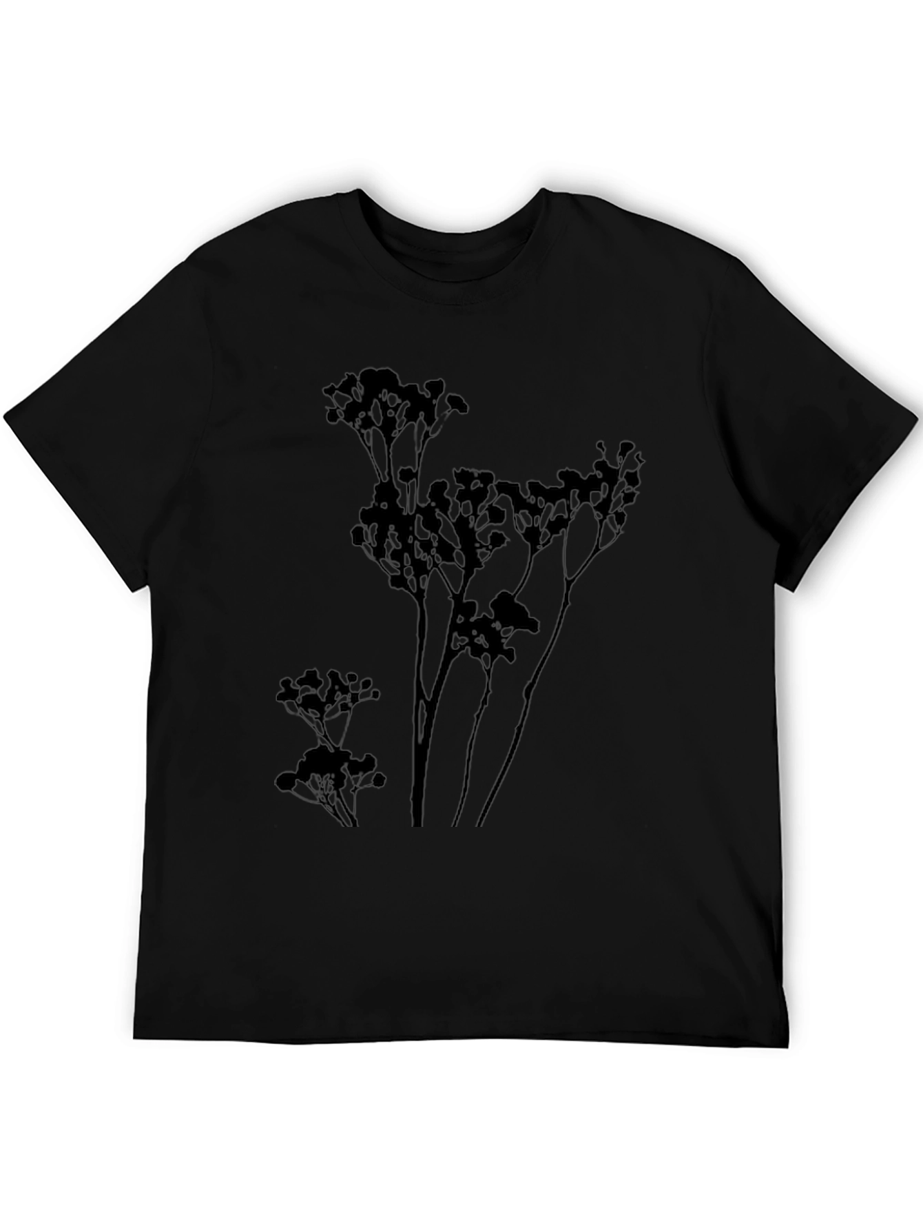 Botanical Silhouette Tee - Modern Graphic T-Shirt