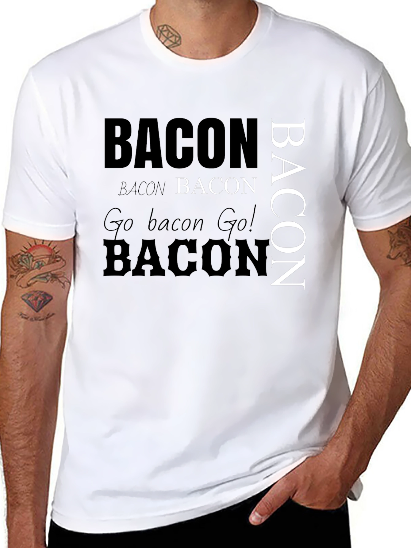 Bacon Lovers T-Shirt - Funny Graphic Tee