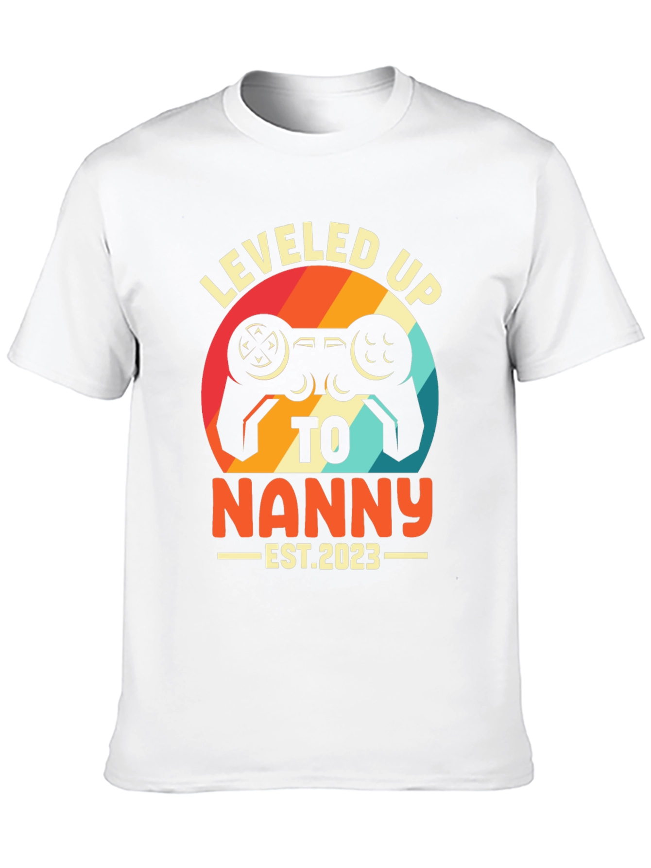 Leveled Up to Nanny 2023 T-Shirt