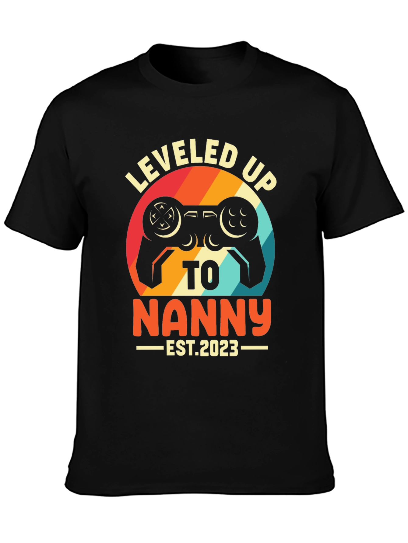 Leveled Up to Nanny 2023 T-Shirt