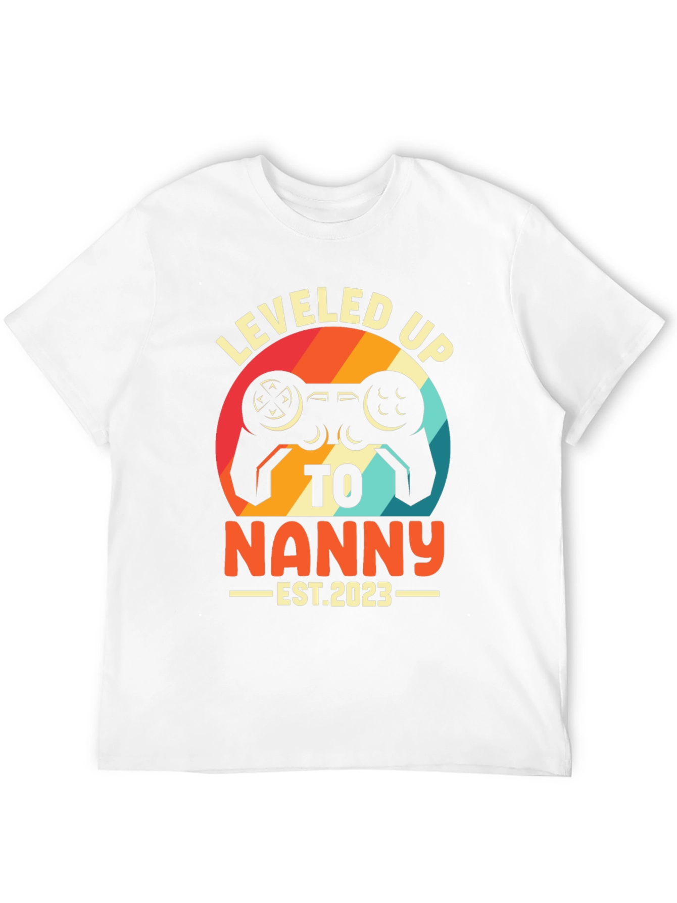Leveled Up to Nanny 2023 T-Shirt