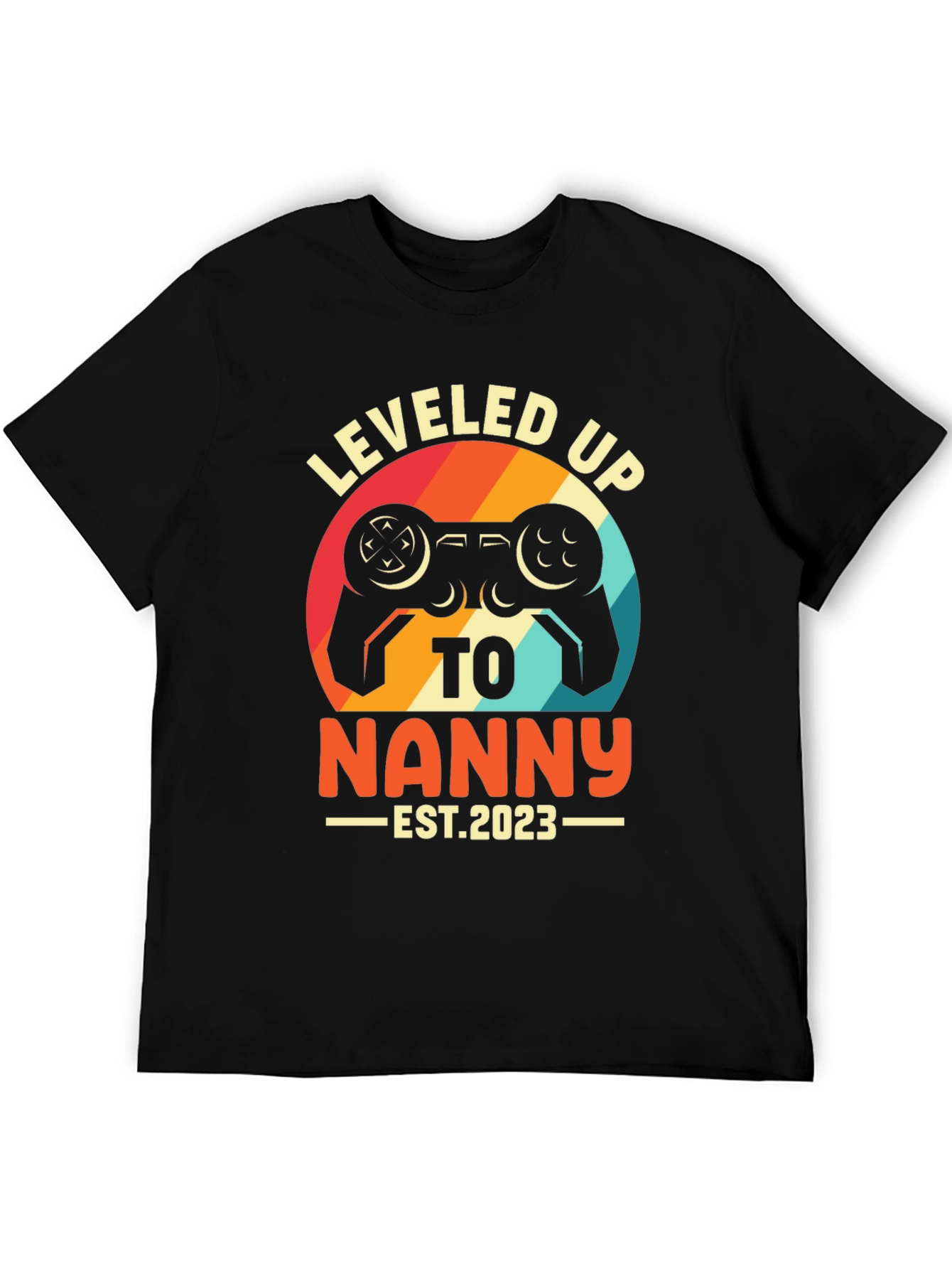 Leveled Up to Nanny 2023 T-Shirt