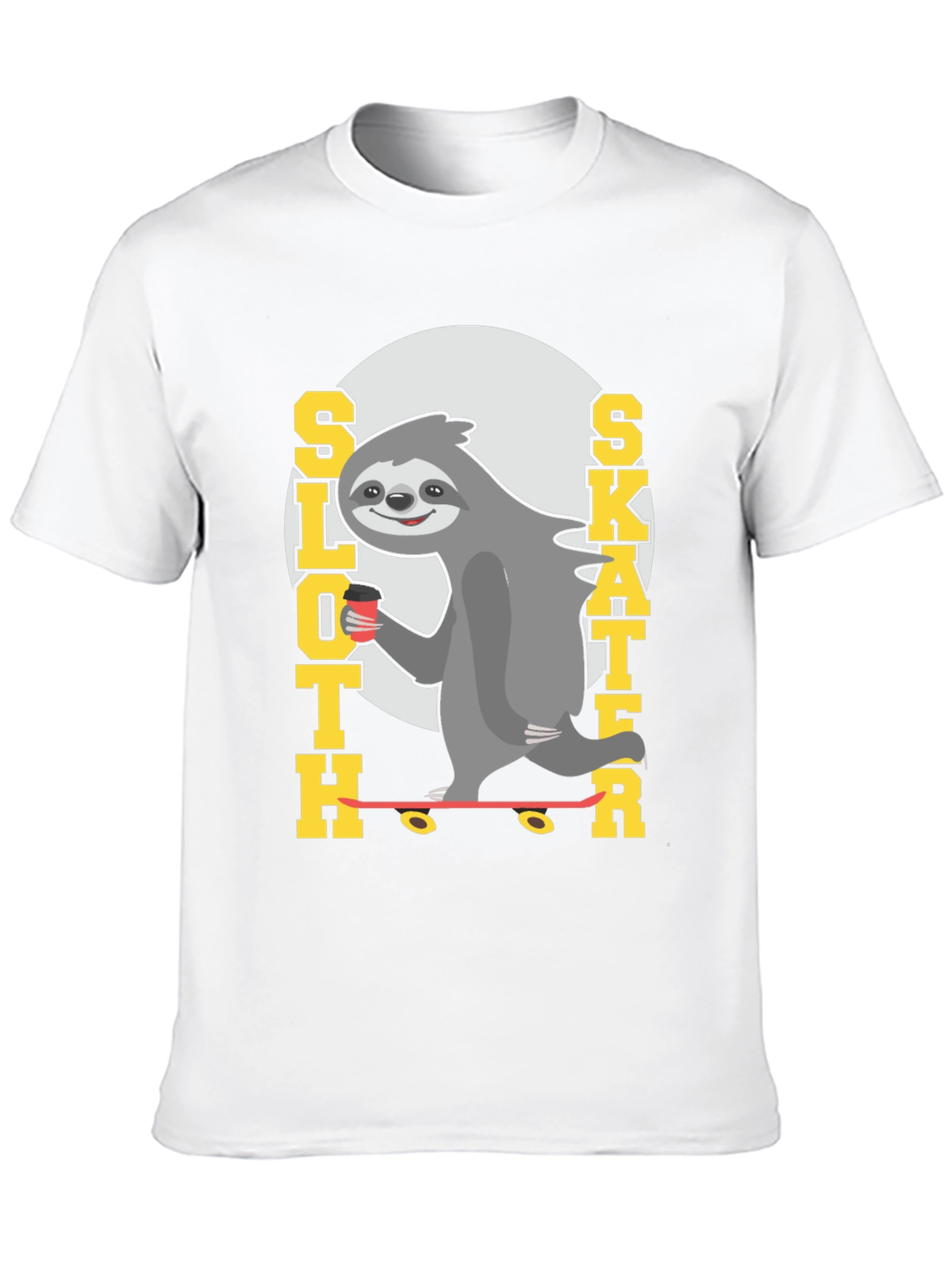 Sloth Skater Tee - Funny Graphic T-Shirt