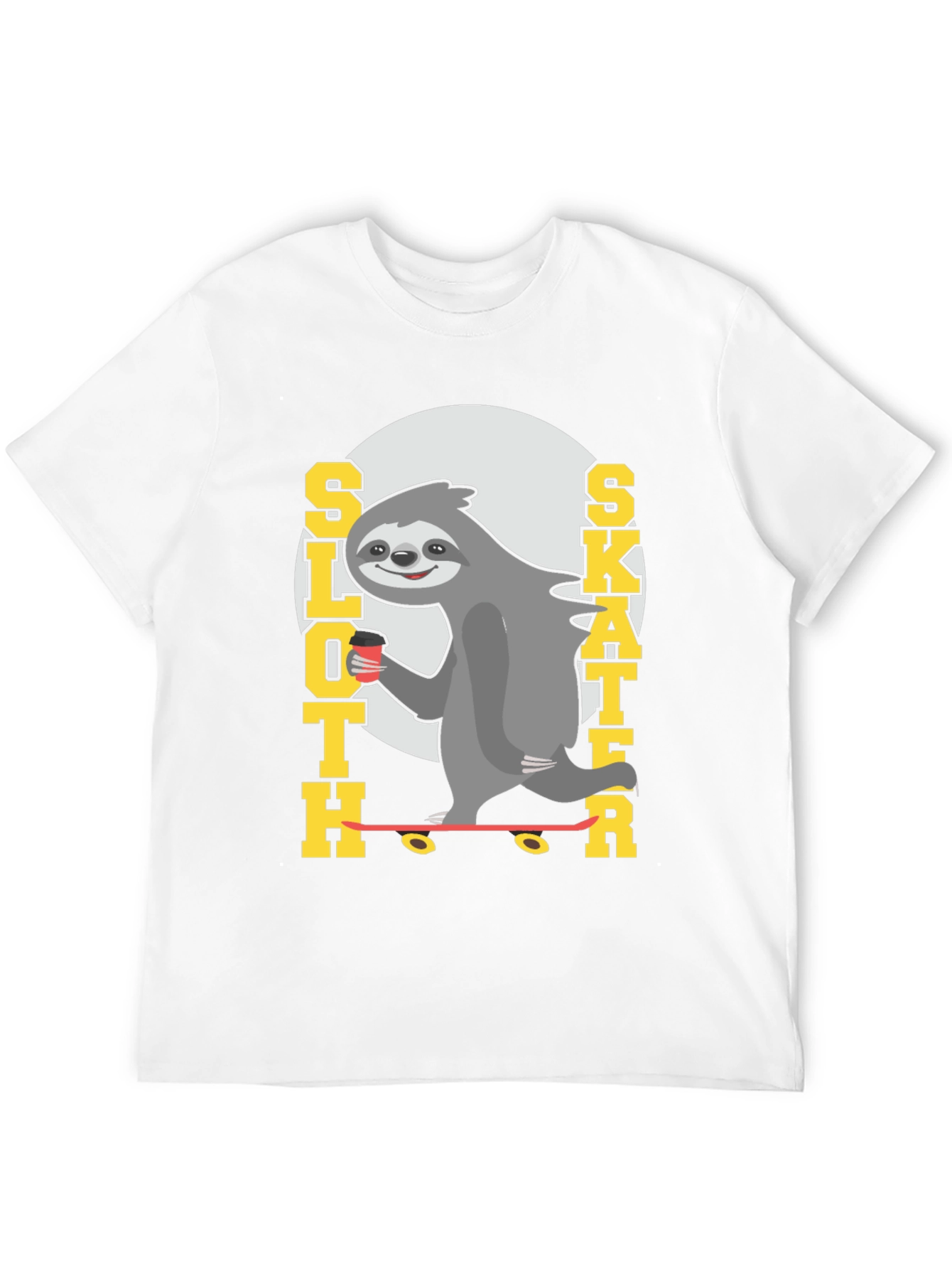 Sloth Skater Tee - Funny Graphic T-Shirt