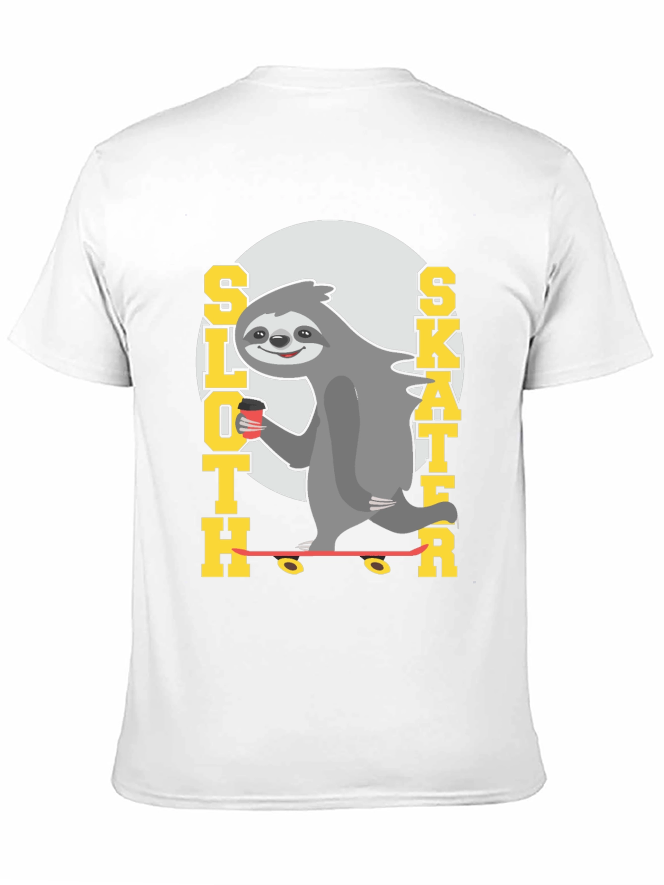 Sloth Skater Tee - Funny Graphic T-Shirt