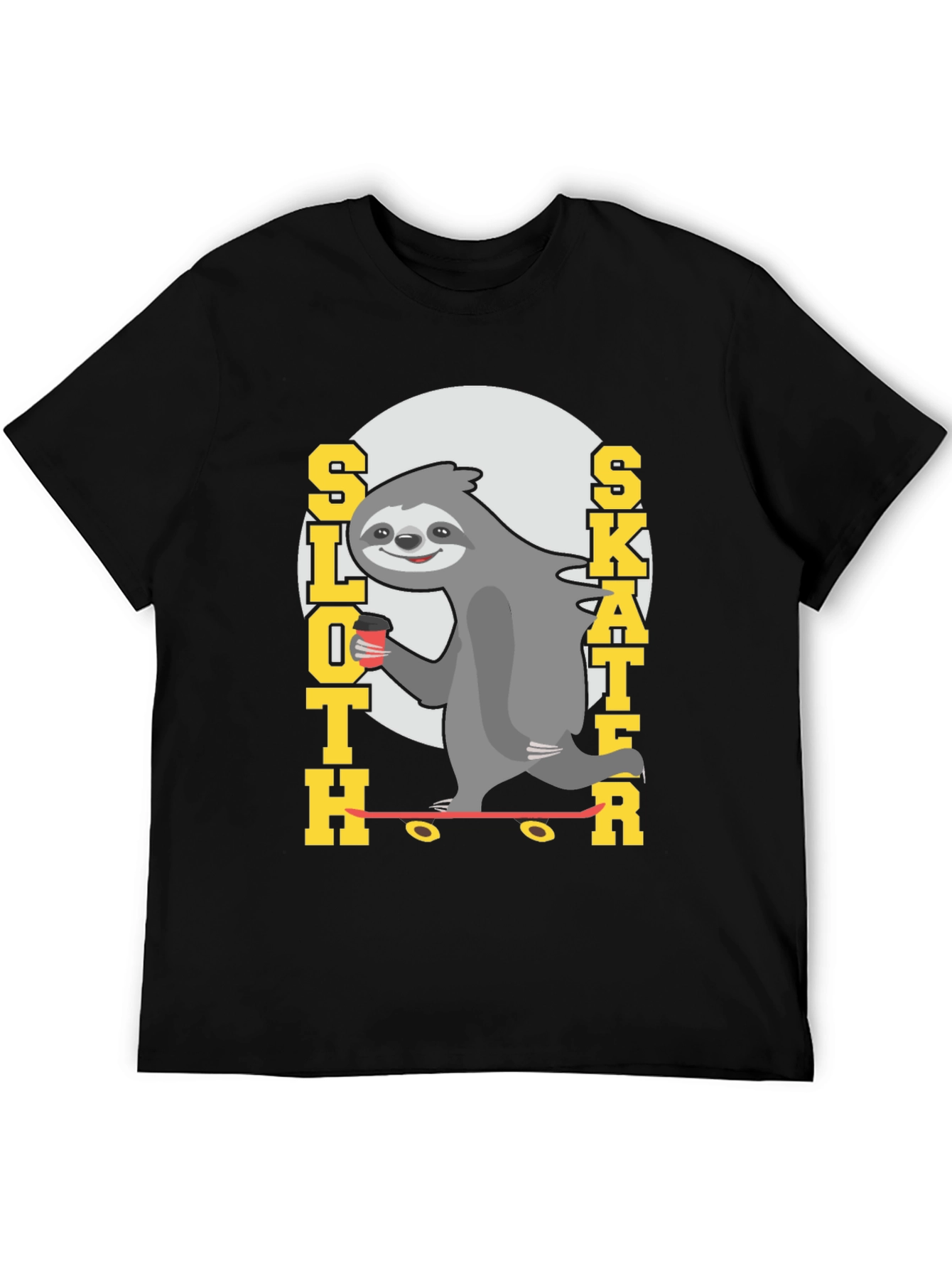 Sloth Skater Tee - Funny Graphic T-Shirt