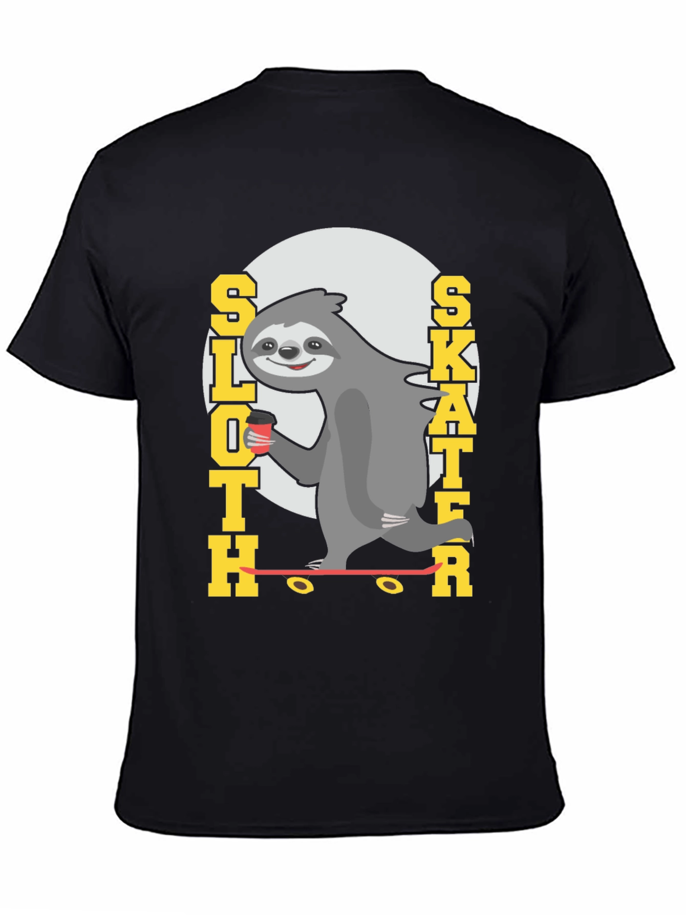 Sloth Skater Tee - Funny Graphic T-Shirt