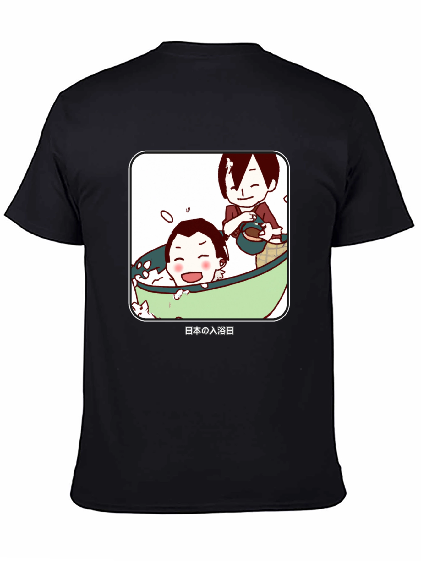 Anime Bathing T-Shirt - Japanese Cartoon Style