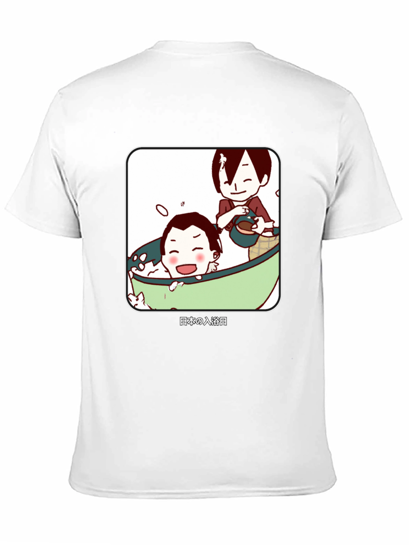 Anime Bathing T-Shirt - Japanese Cartoon Style