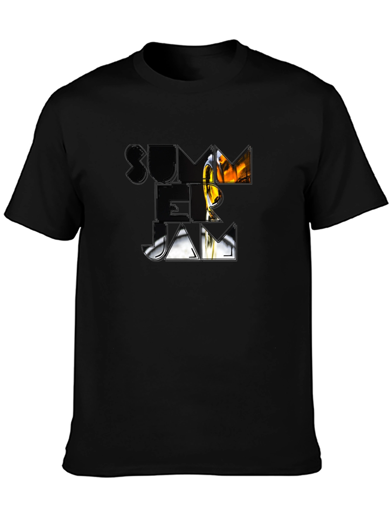 Summer Jam Graphic Black T-Shirt
