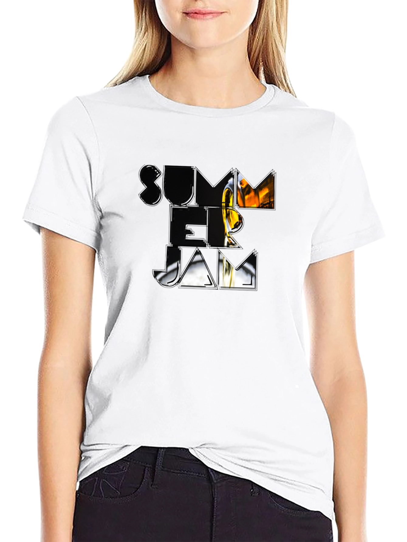 Summer Jam Graphic Black T-Shirt